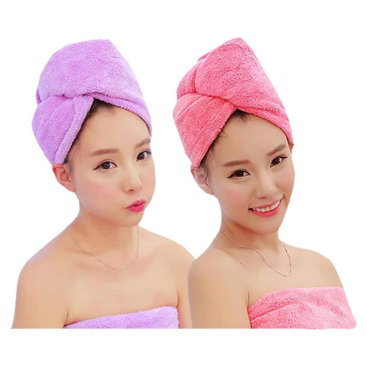 Toallas de Microfibra para Secar el Cabello ADOGO - Paquete de 2