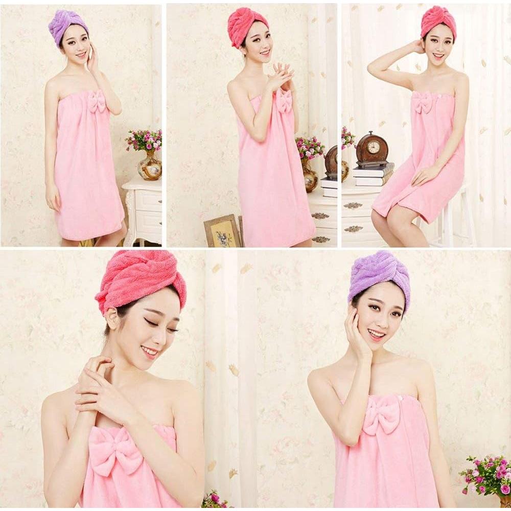 Toallas de Microfibra para Secar el Cabello ADOGO - Paquete de 2