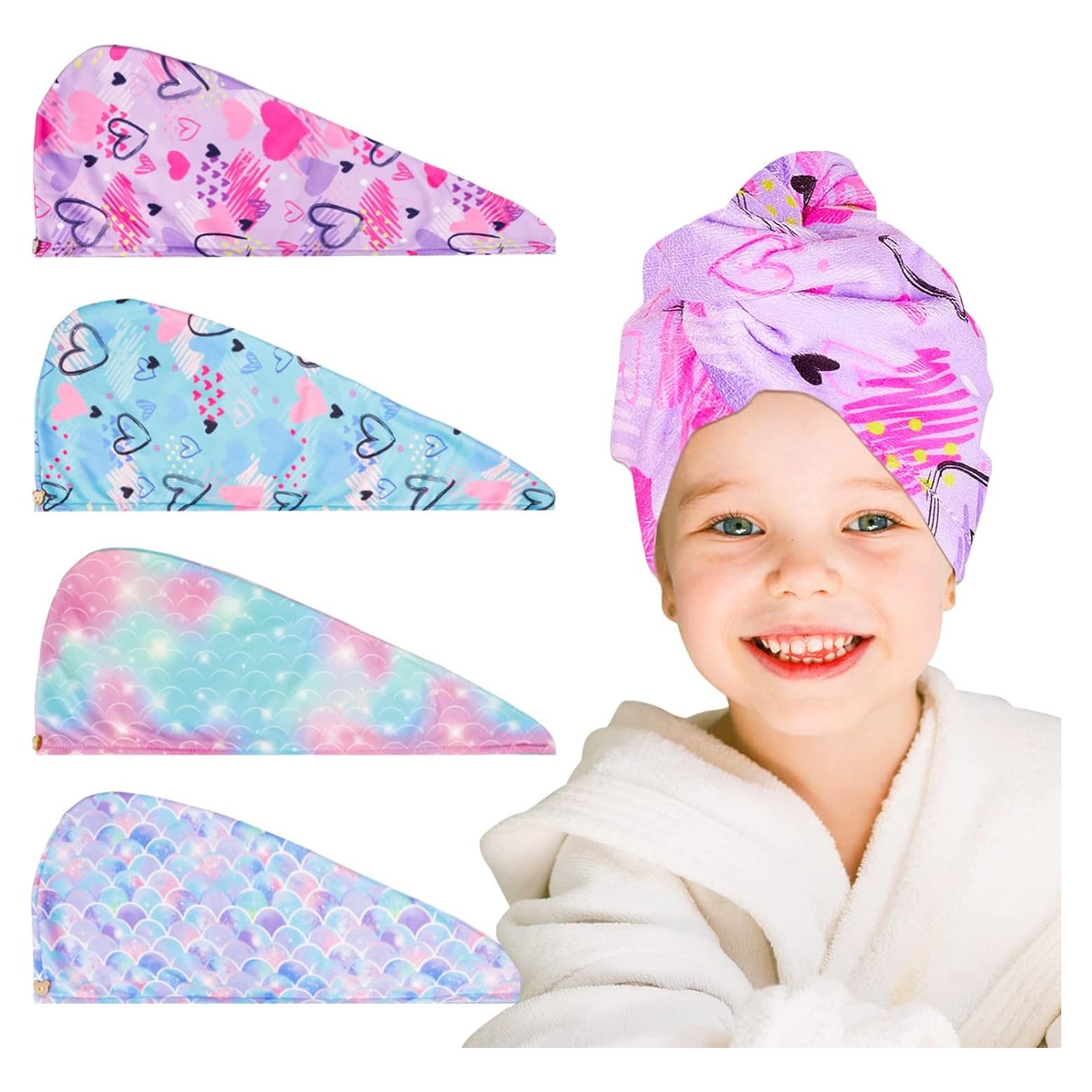 Toallas de Microfibra para Secar Cabello RETON - 4 Piezas 65x25cm