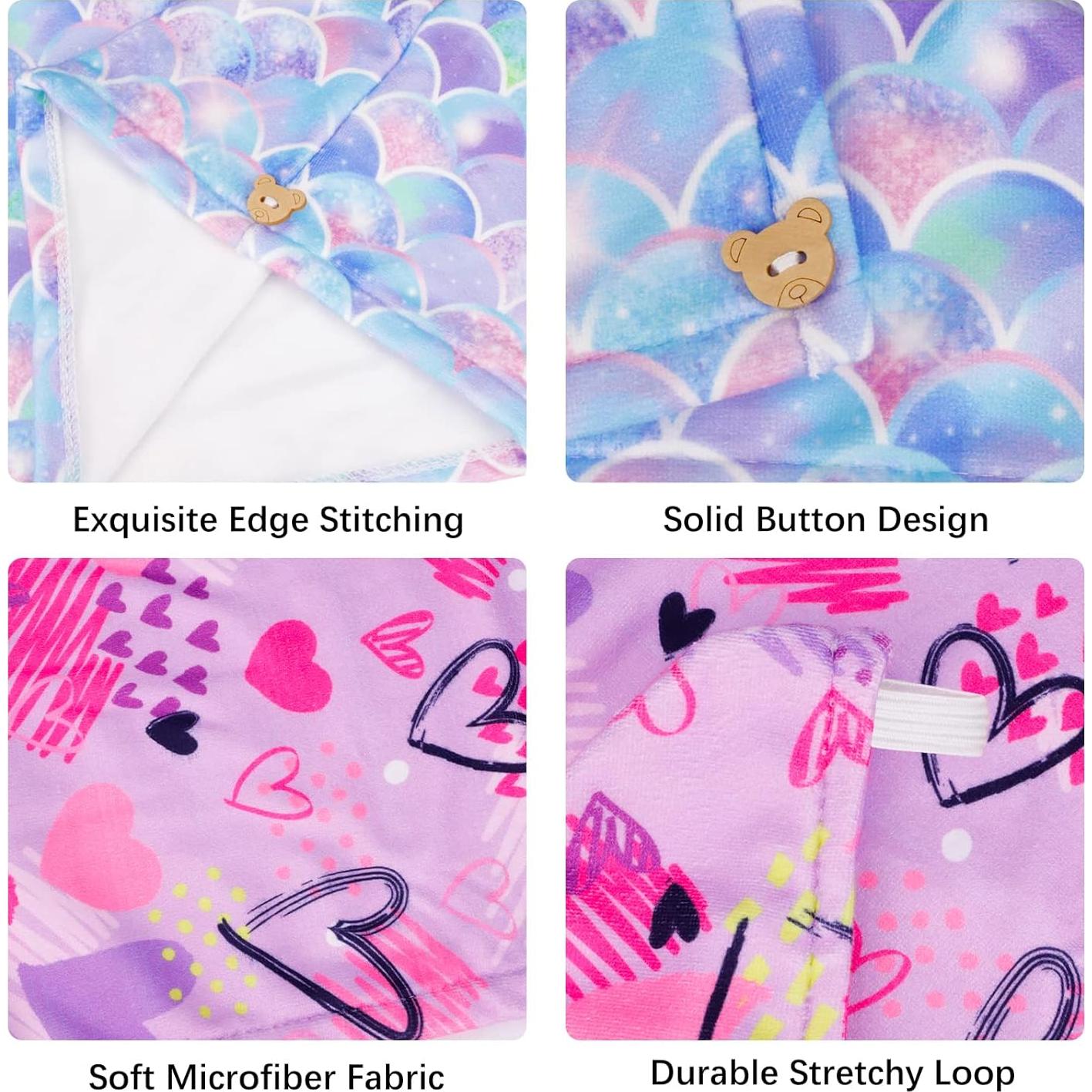 Toallas de Microfibra para Secar Cabello RETON - 4 Piezas 65x25cm