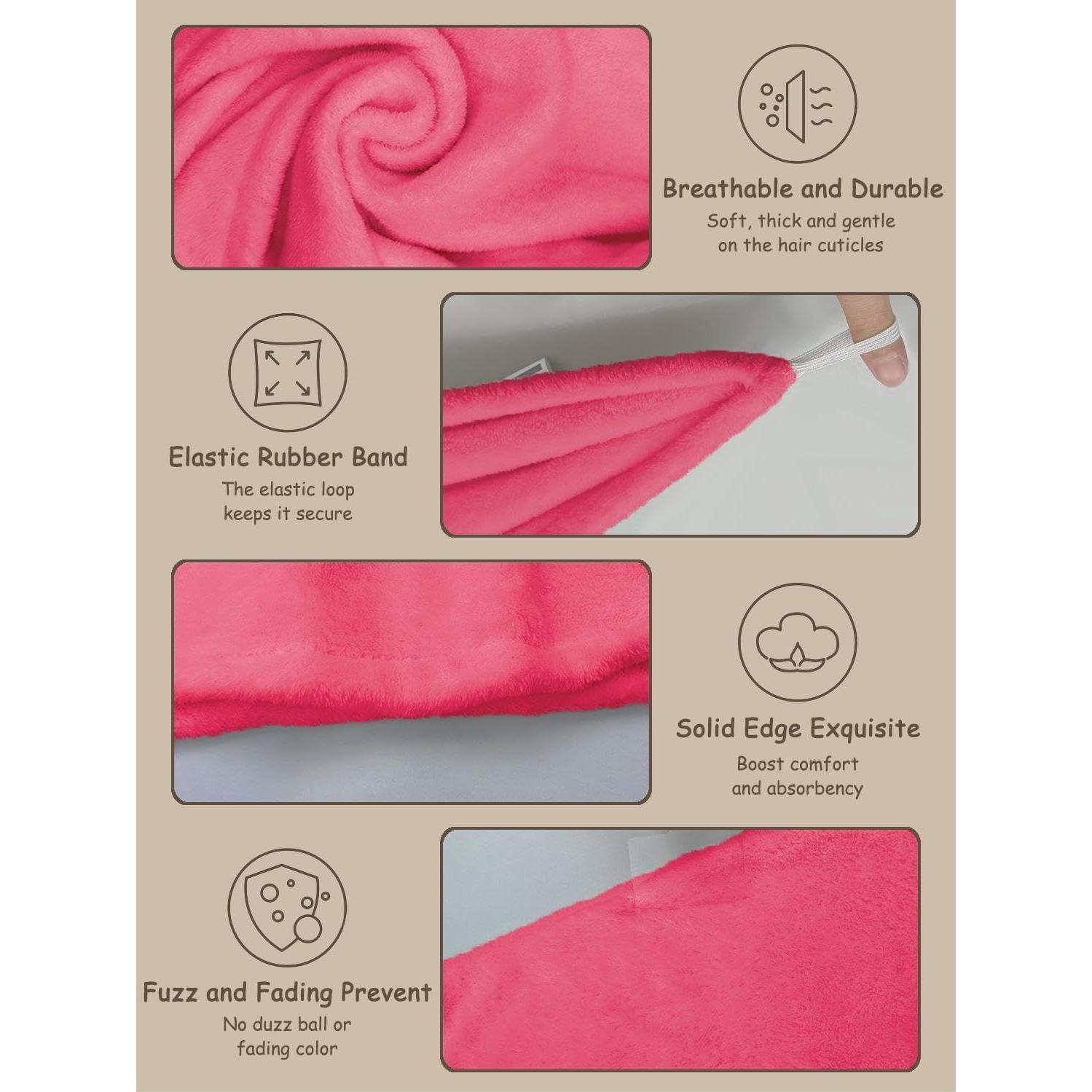 Toalla de Microfibra YHPDYL 3 Piezas para Secado Rápido Cabello