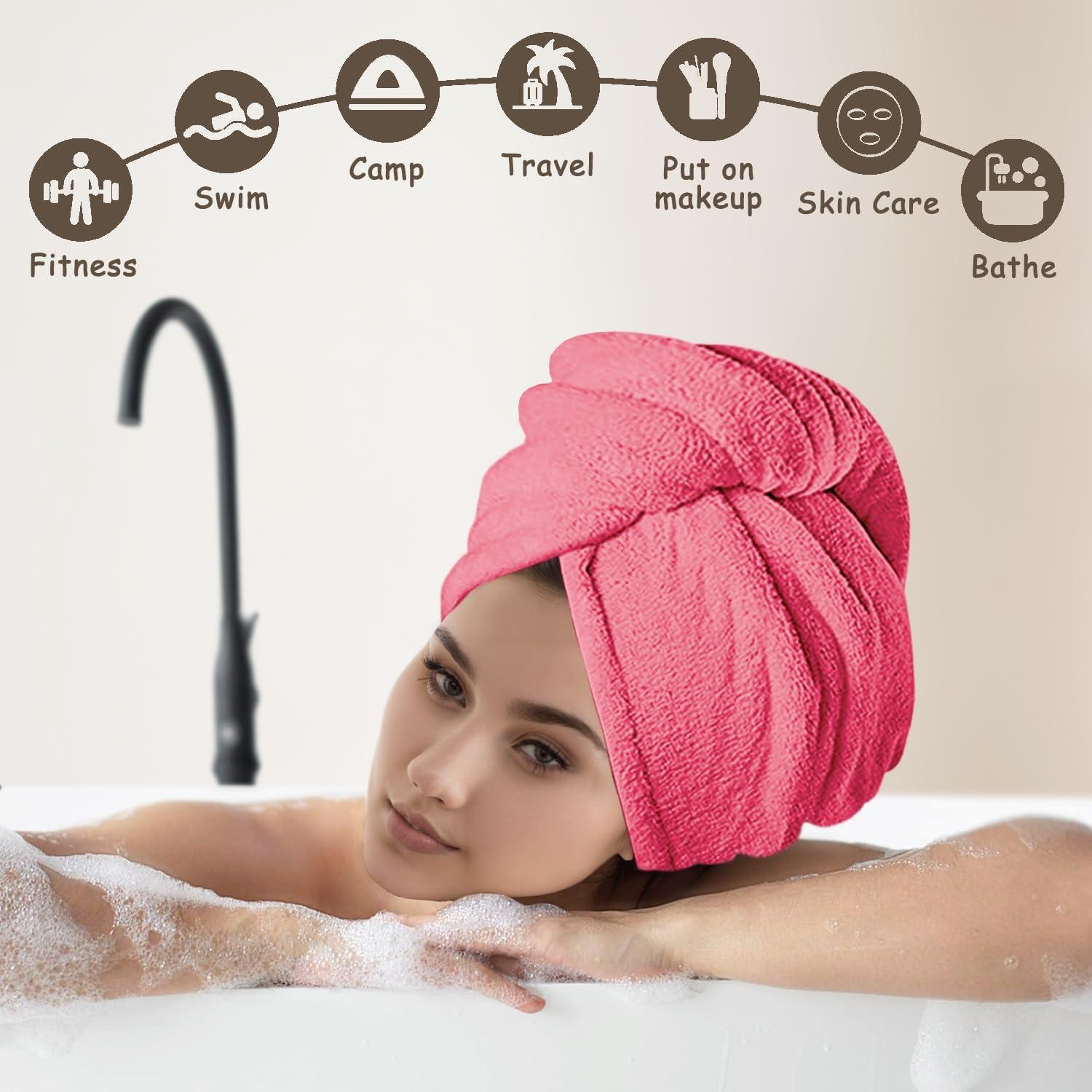 Toalla de Microfibra YHPDYL 3 Piezas para Secado Rápido Cabello