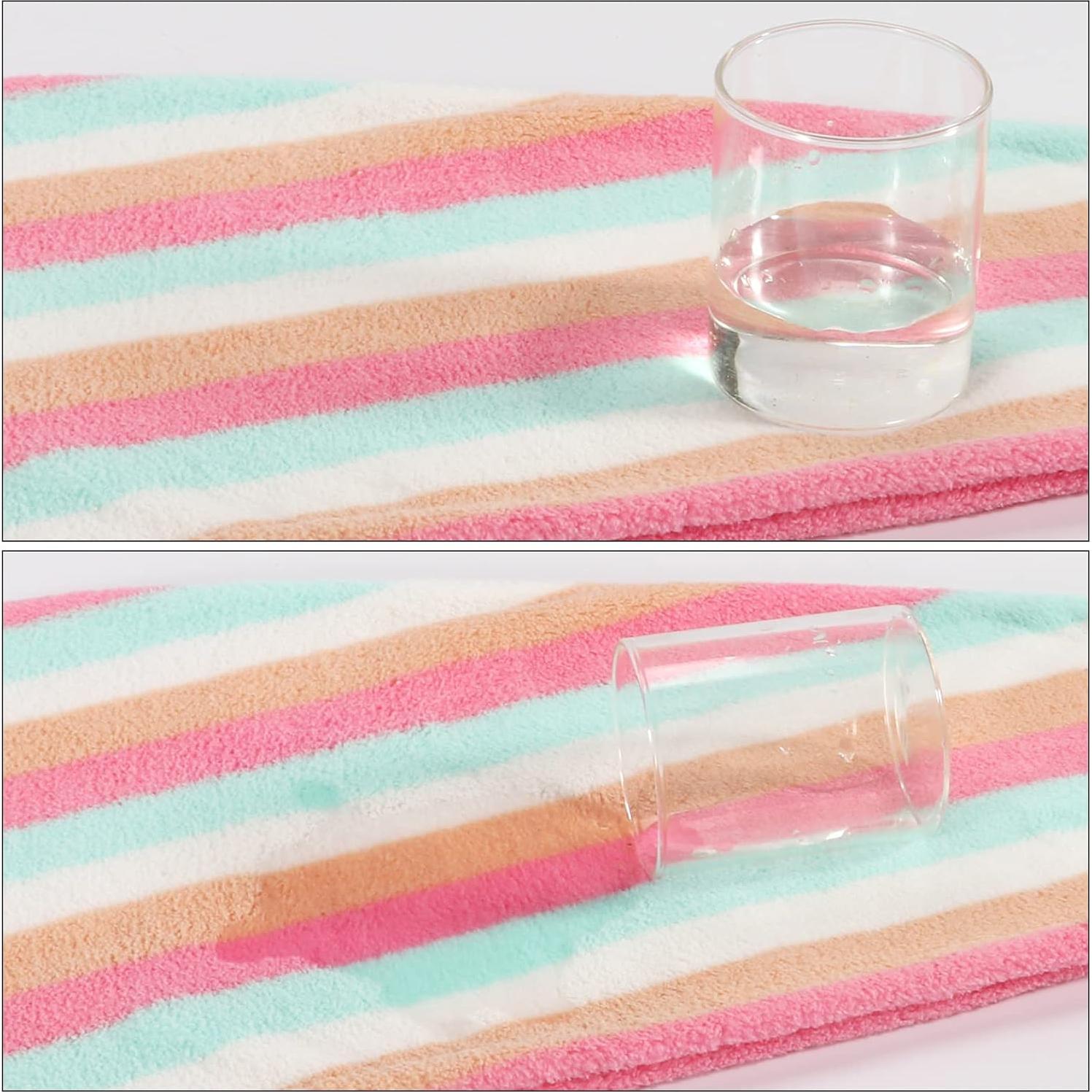 Toalla de Microfibra AuroTrends para Cabello 2Pack Arcoíris