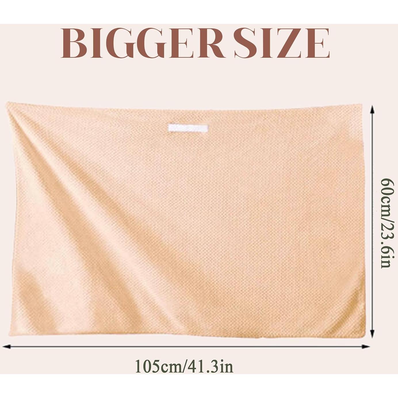 Toalla de Microfibra SURPRISE PIE Beige para Cabello Rizado 34x24.5cm