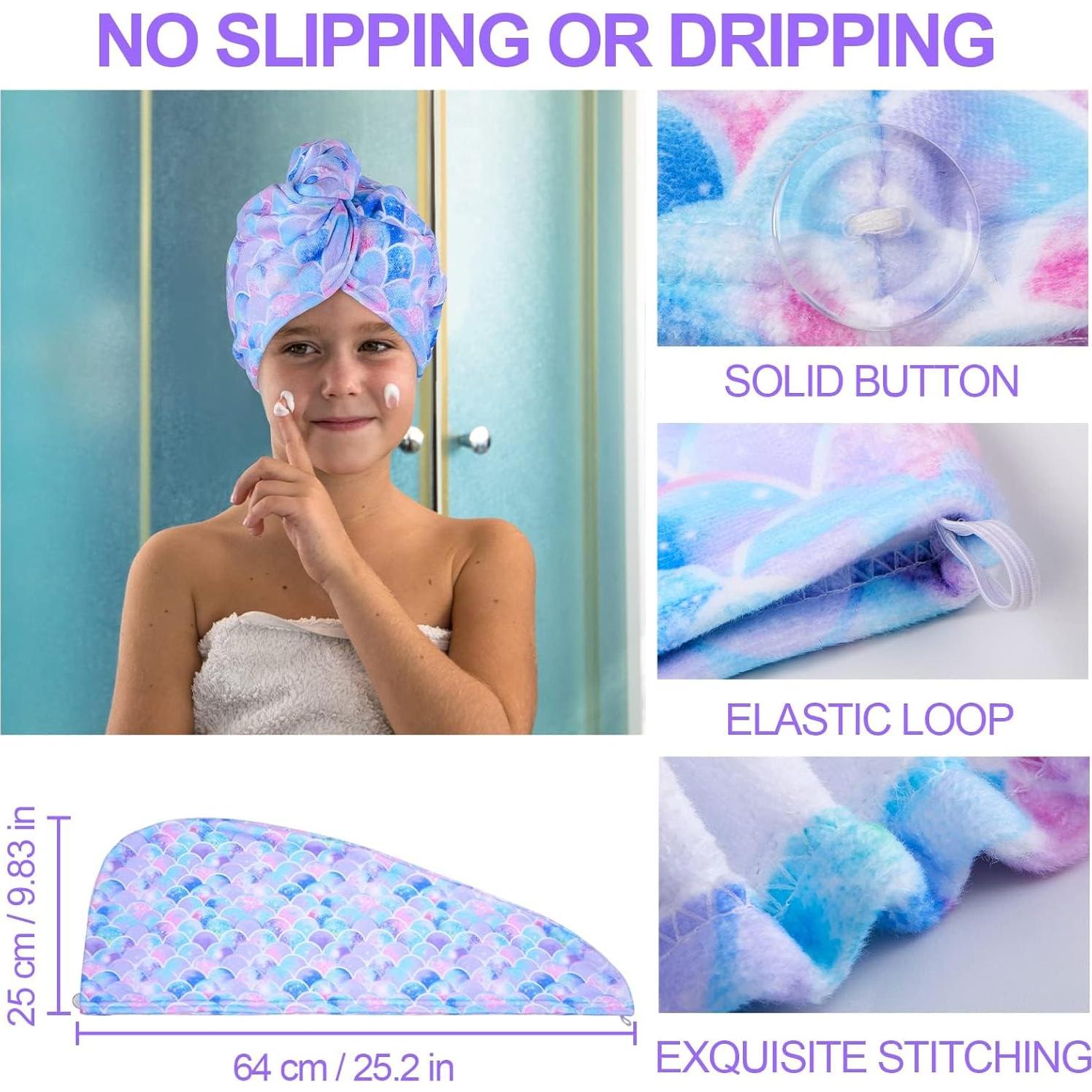 Paquete de 2 Toallas de Microfibra para Cabello Genérico 60.7x23.9cm