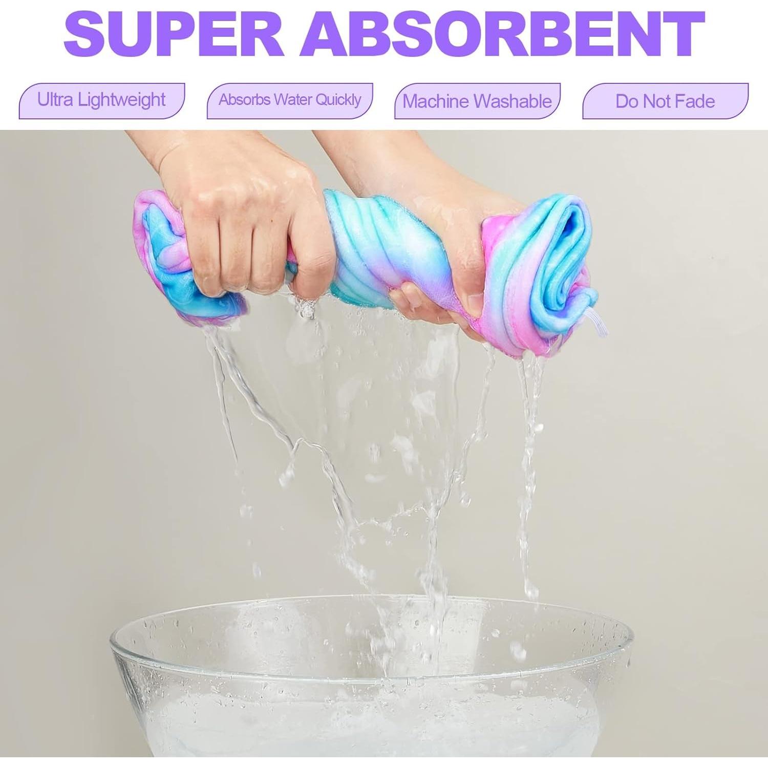 Paquete de 2 Toallas de Microfibra para Cabello Genérico 60.7x23.9cm