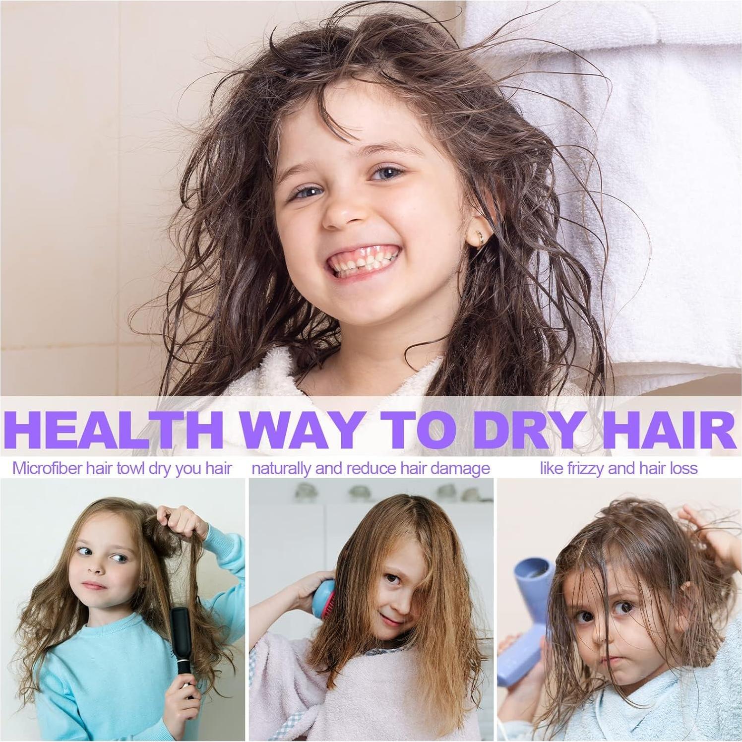 Paquete de 2 Toallas de Microfibra para Cabello Genérico 60.7x23.9cm