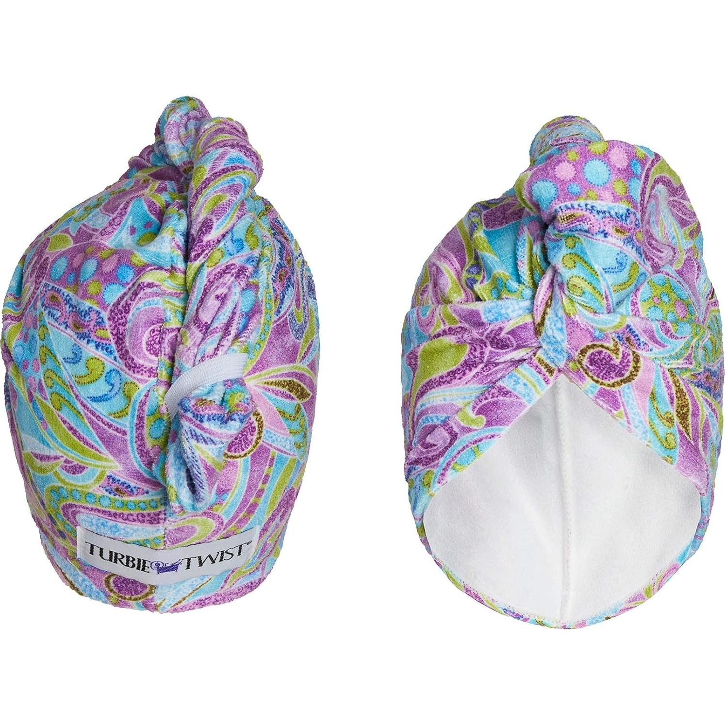 Turbie Twist Toalla de Microfibra para Cabello - 2 Unidades Paisley