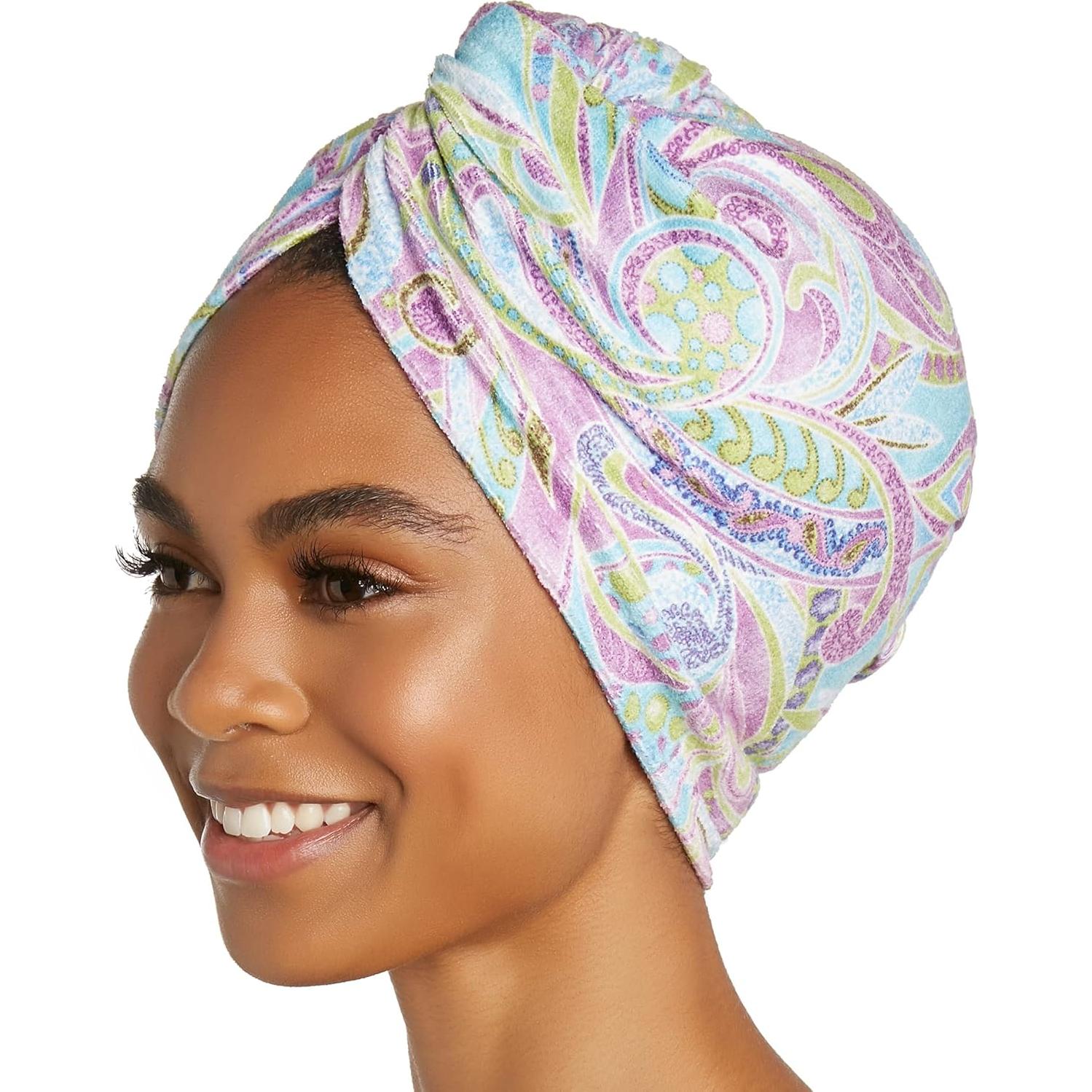 Turbie Twist Toalla de Microfibra para Cabello - 2 Unidades Paisley