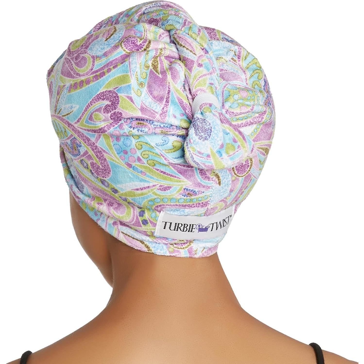 Turbie Twist Toalla de Microfibra para Cabello - 2 Unidades Paisley