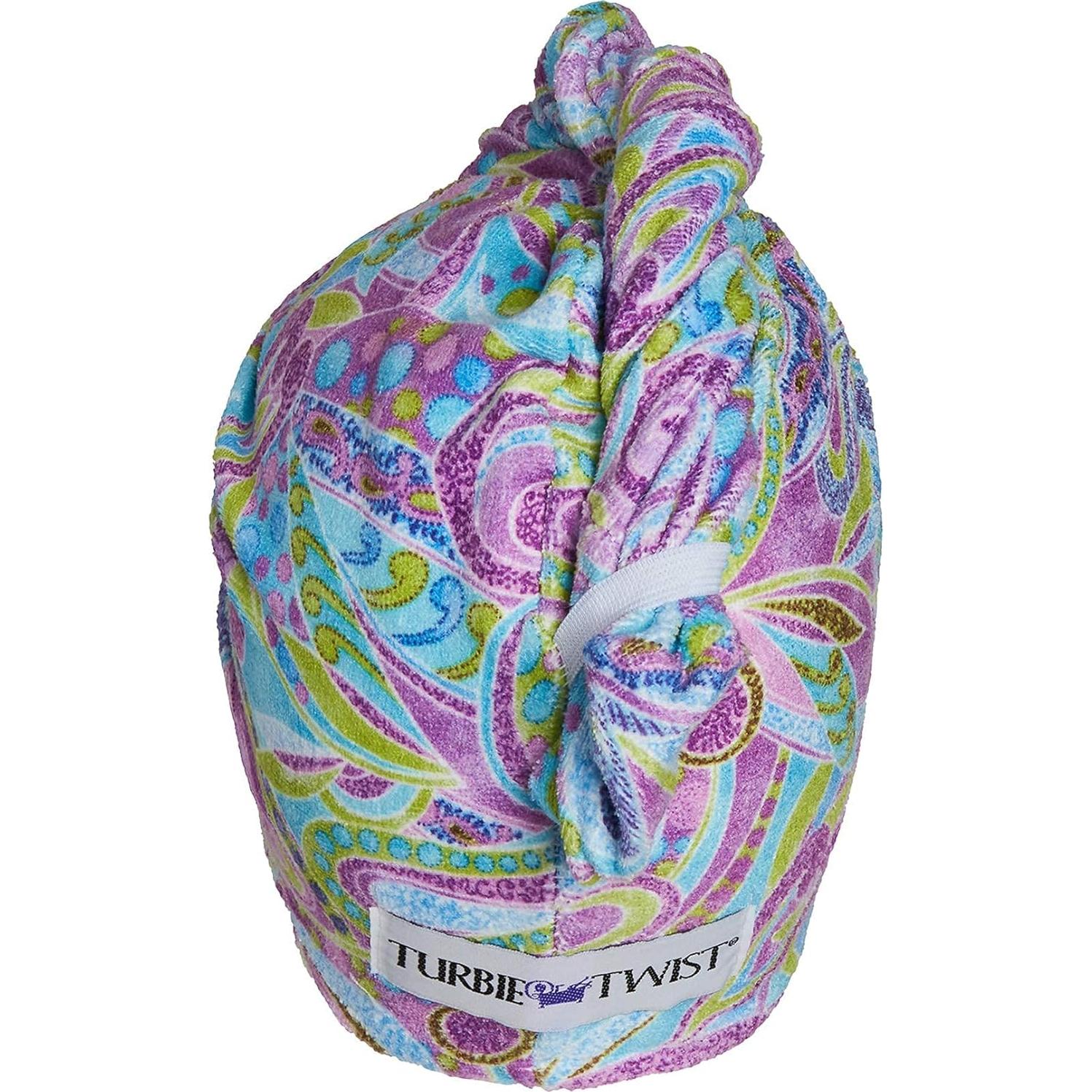 Turbie Twist Toalla de Microfibra para Cabello - 2 Unidades Paisley