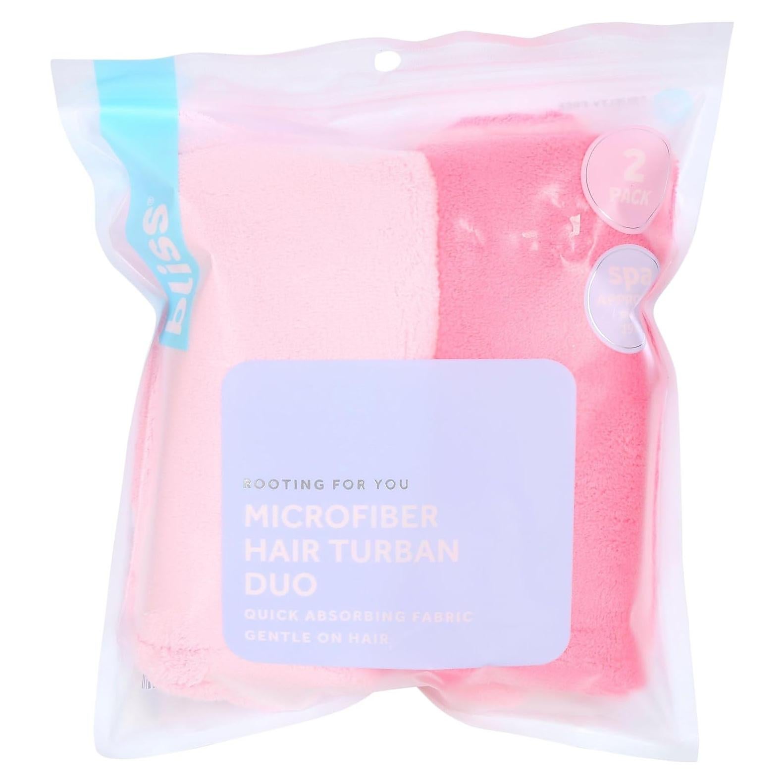 Dúo de Turbantes de Microfibra Bliss - Secado Rápido