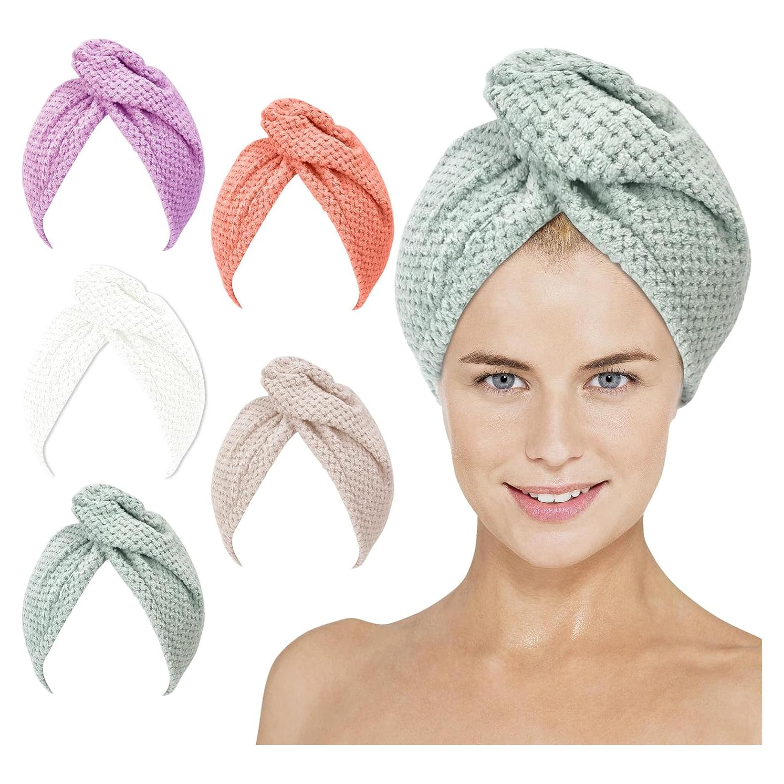 Paquete de 5 Toallas de Microfibra EYBDYB - Secado Rápido 57x25 cm