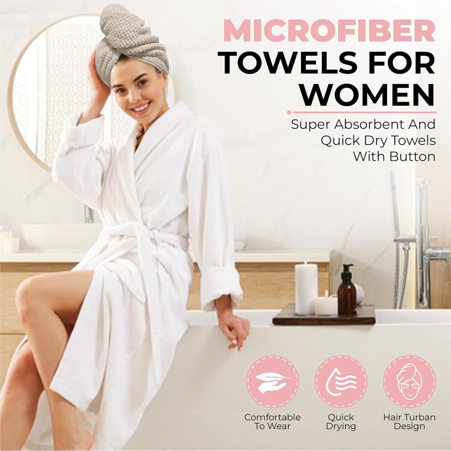 Toallas de Microfibra para el Cabello Luxor - Paquete de 3