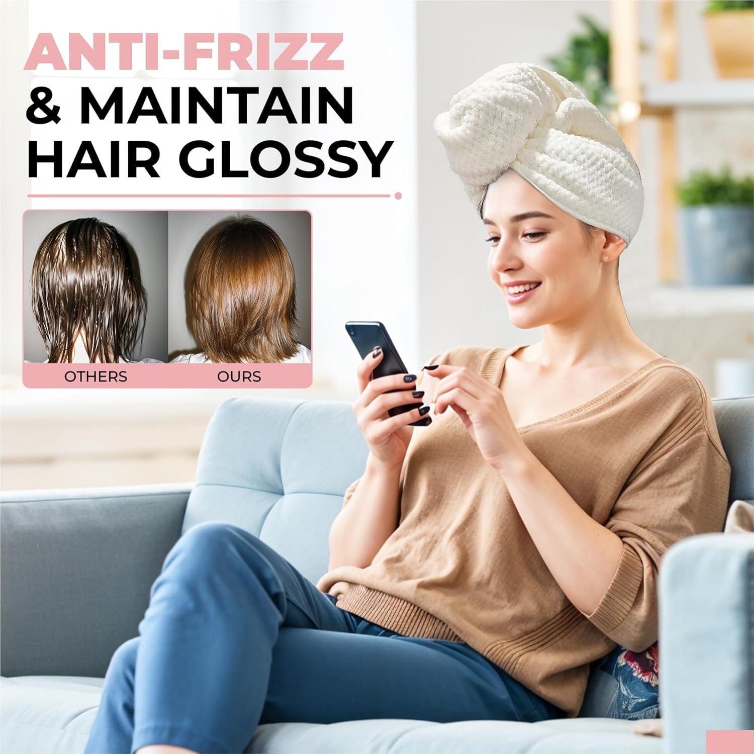 Toallas de Microfibra para el Cabello Luxor - Paquete de 3