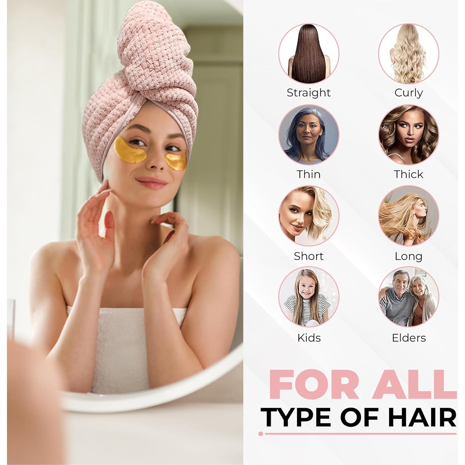 Toallas de Microfibra para el Cabello Luxor - Paquete de 3