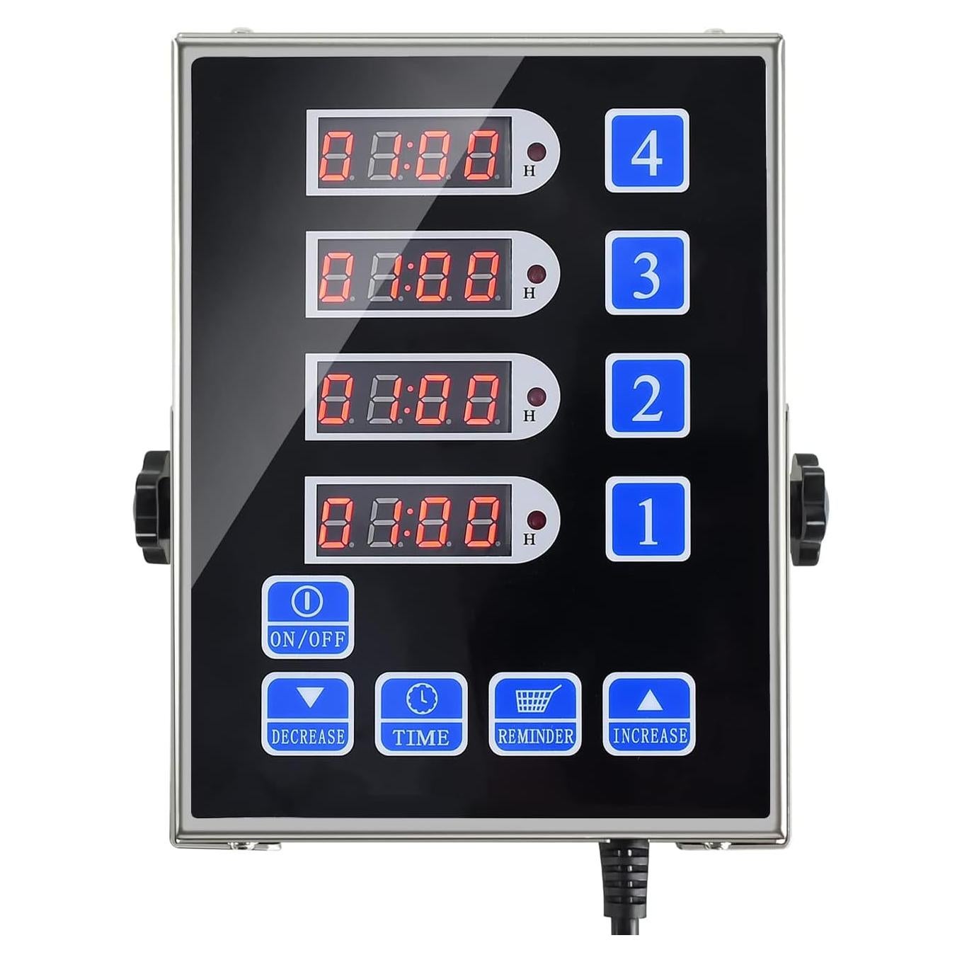 Temporizador Digital de Cocina YOOYIST 4 Canales Acero Inoxidable