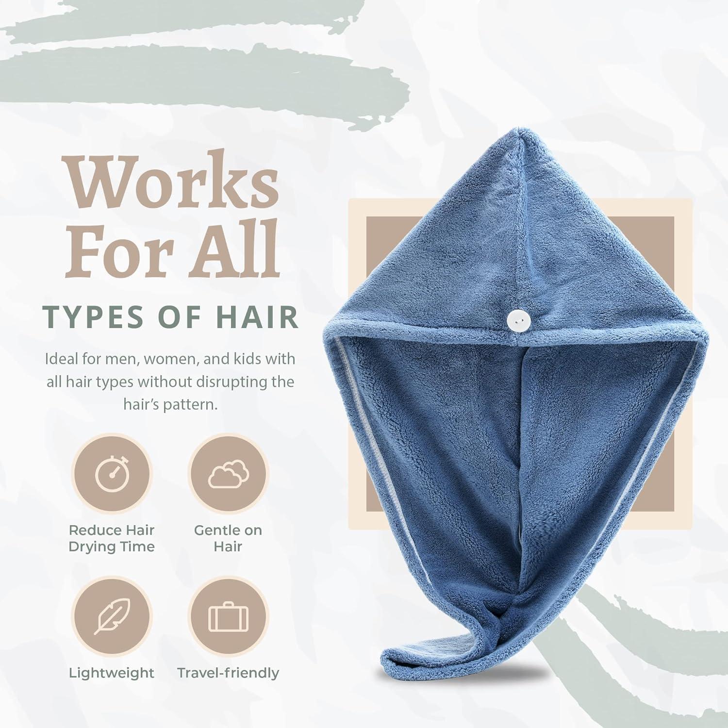 Toalla de Microfibra Exec-U-Gift para Cabello - Secado Rápido