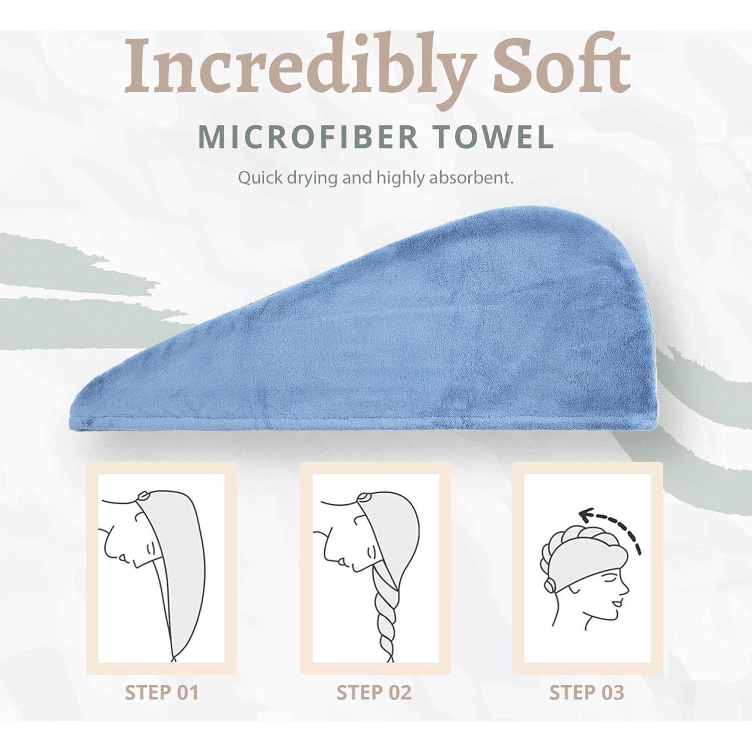 Toalla de Microfibra Exec-U-Gift para Cabello - Secado Rápido