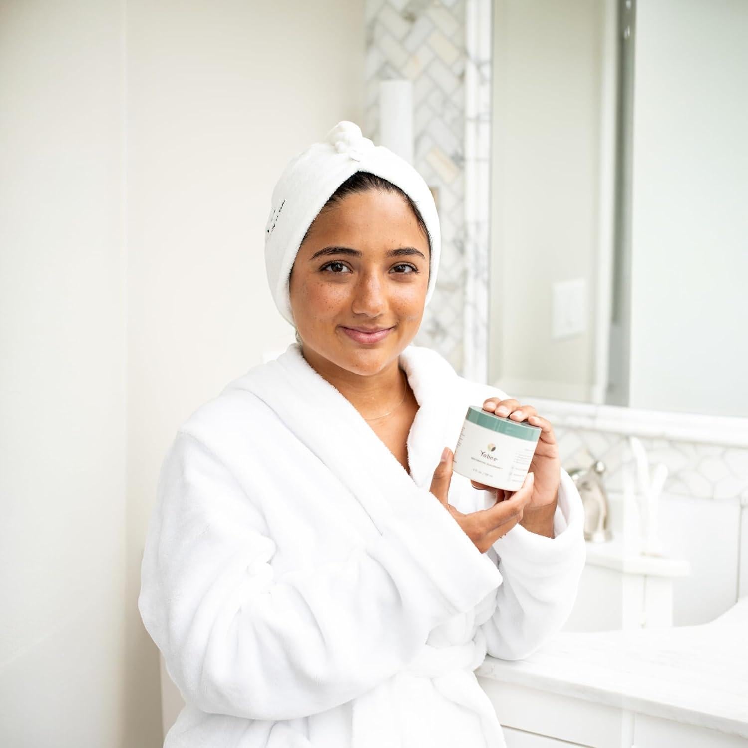 Toalla de Microfibra Yobee para el Cabello - Seca Rápido, Anti Frizz