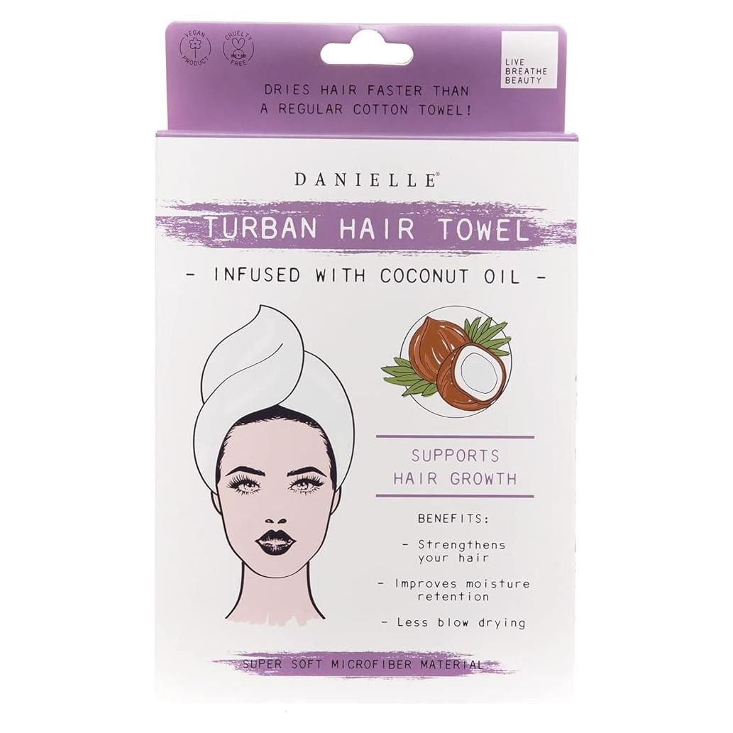 Toalla Turbante de Microfibra Danielle Creations con Aceite de Coco