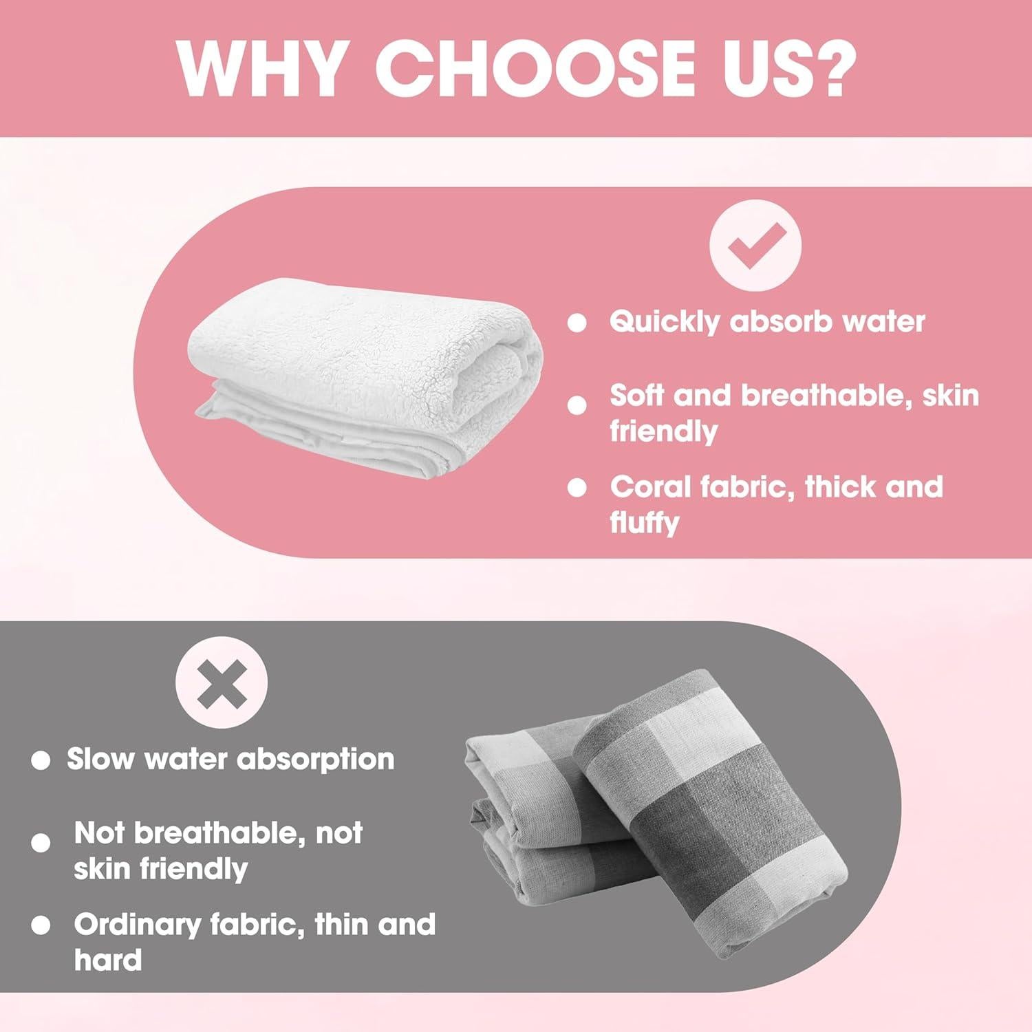 Juego de Toallas de Microfibra fhgnysm - 3 Piezas Absorbentes