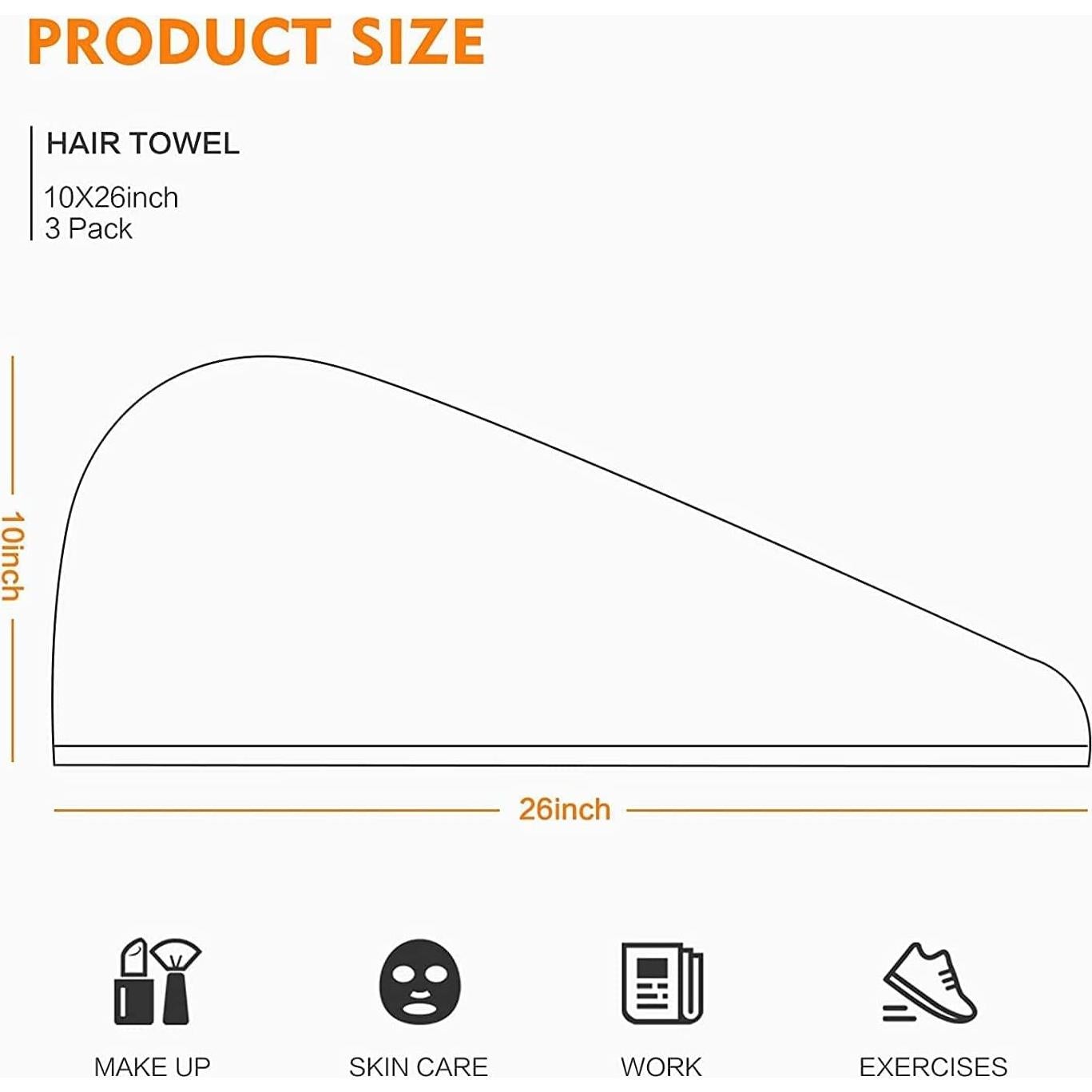 Toalla de Microfibra para el Cabello Kipzy - Absorbente y Suave