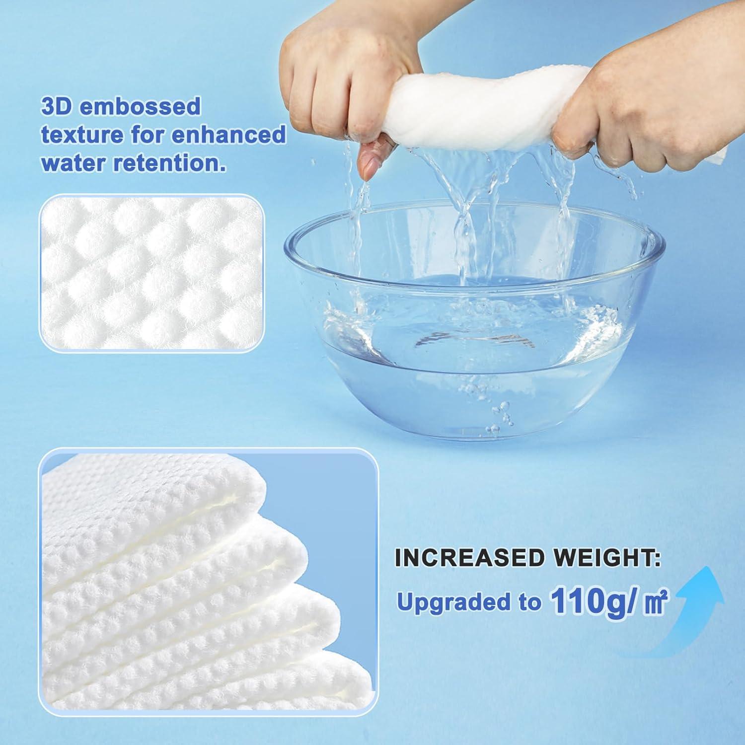 Paquete de 7 Toallas Desechables de Microfibra Mokaso 69.85x24.89cm