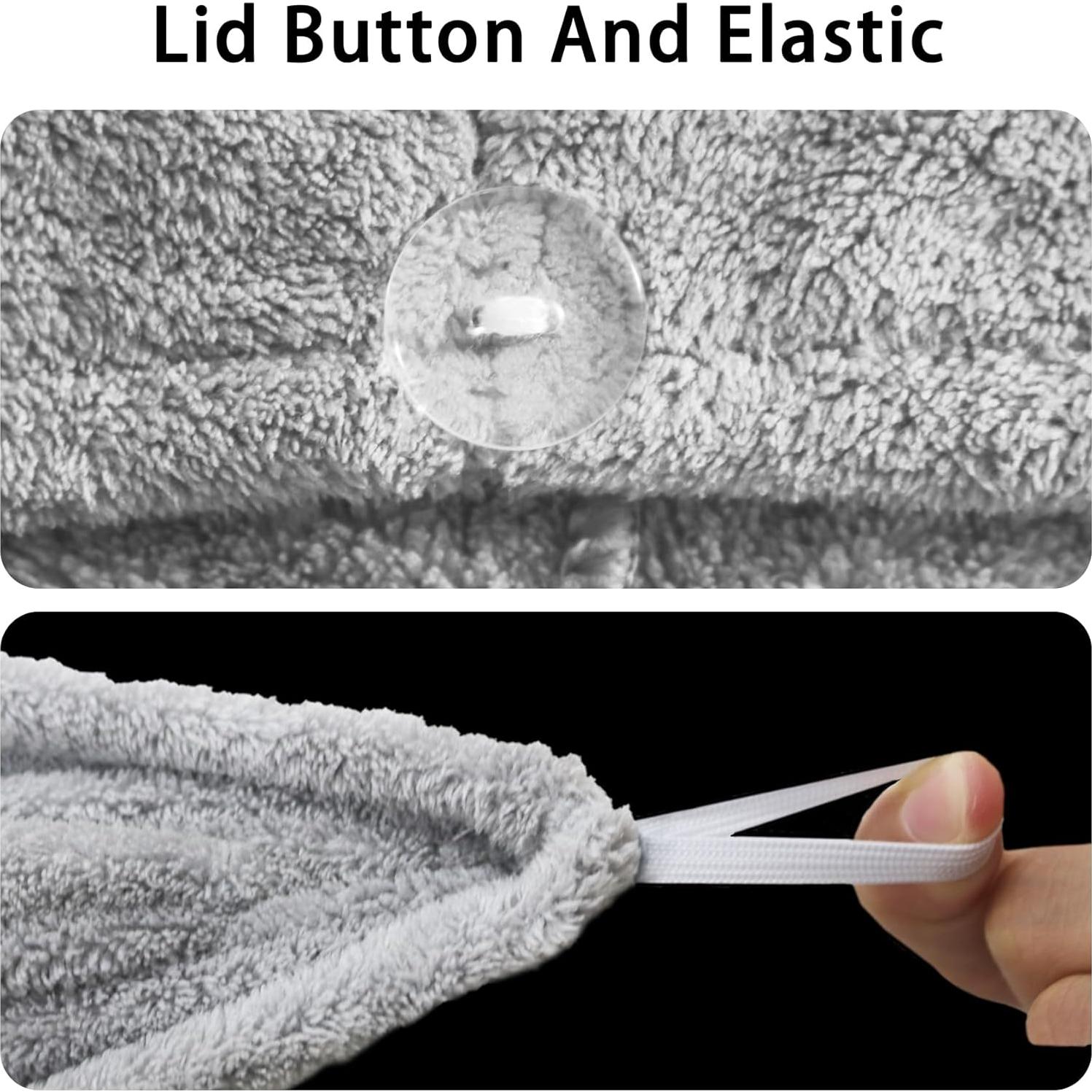 Paquete de 2 Toallas de Microfibra AGLIFEFY para Cabello 66x25.4cm