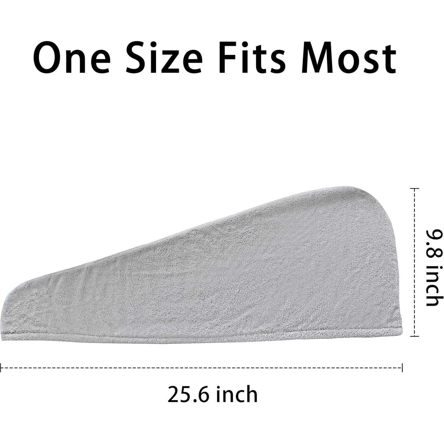 Paquete de 2 Toallas de Microfibra AGLIFEFY para Cabello 66x25.4cm