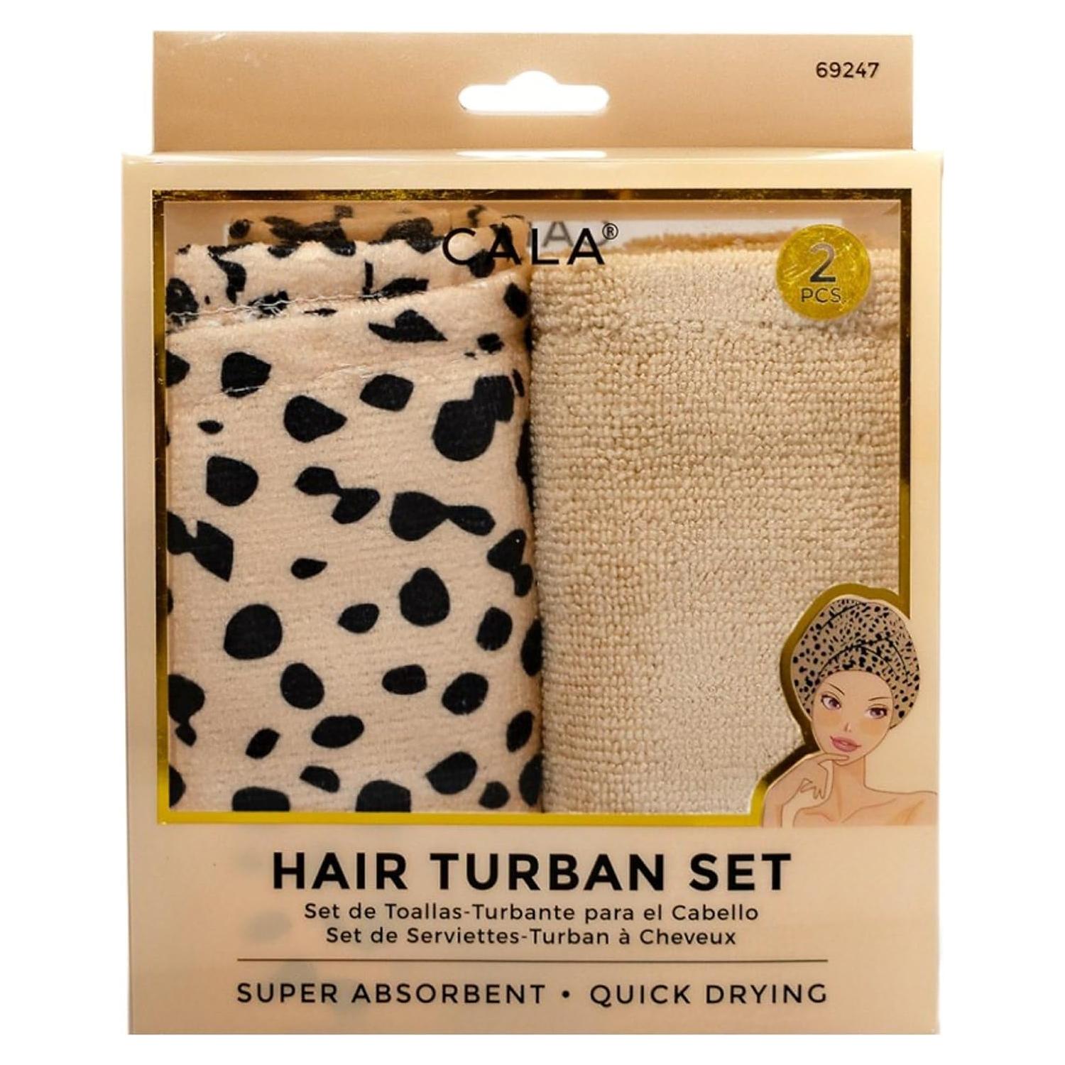 Juego de gorro de ducha y turbante Cala jardín de flores