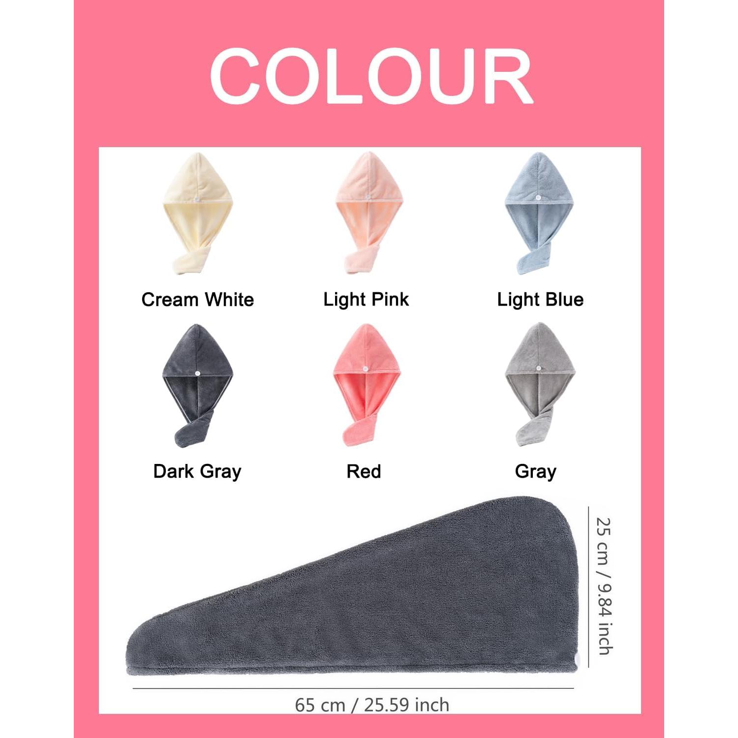 Toalla de Microfibra Lumimi 6 Piezas Secado Rápido 25x65cm