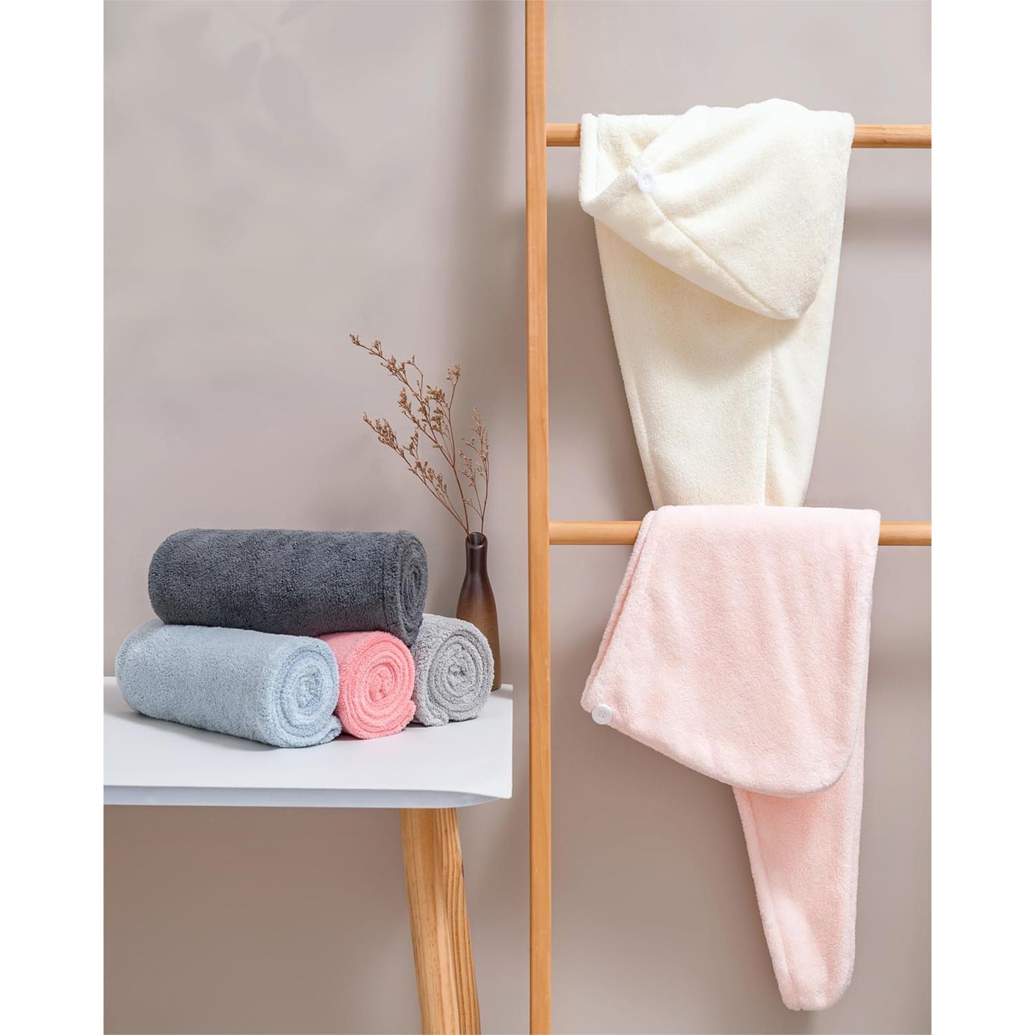 Toalla de Microfibra Lumimi 6 Piezas Secado Rápido 25x65cm