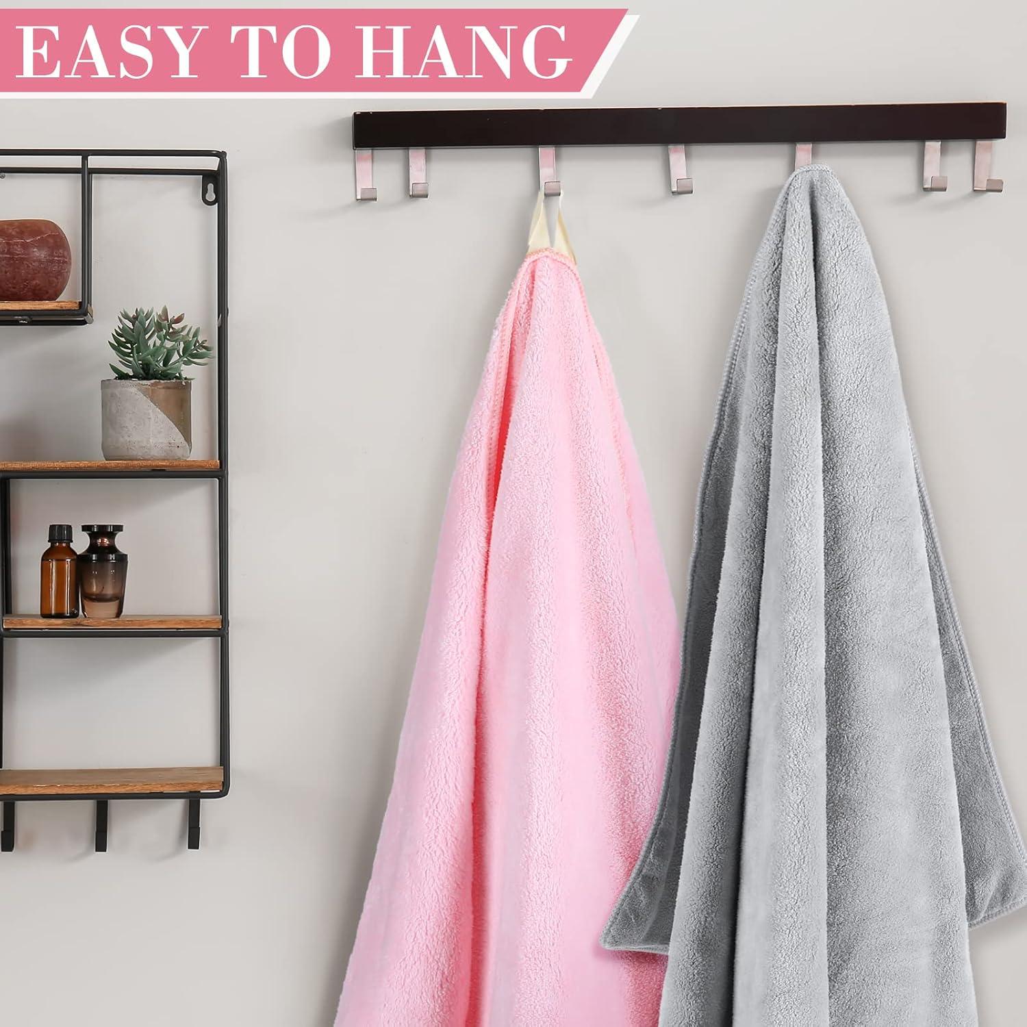 4 Toallas de Microfibra Grande Tatuo para Cabello 51x101 cm