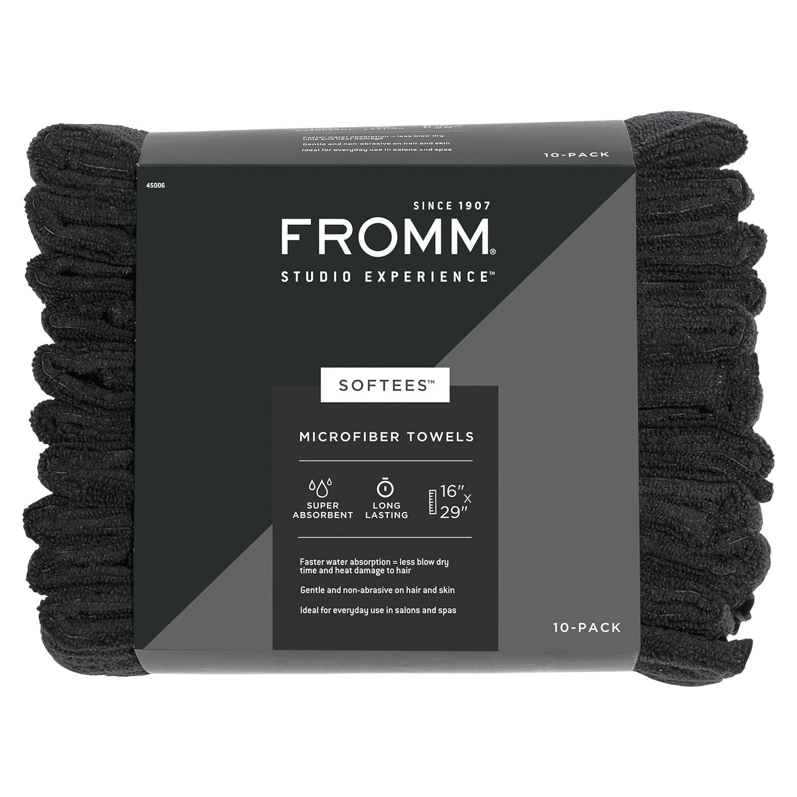 Toallas de Microfibra Fromm Softees 10 Unidades 40.6x73.7cm Negro