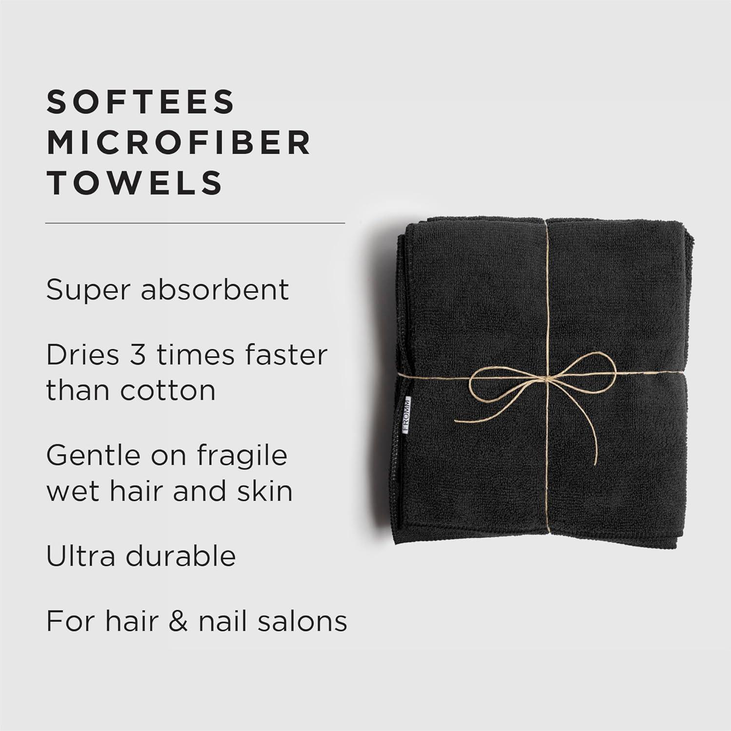 Toallas de Microfibra Fromm Softees 10 Unidades 40.6x73.7cm Negro