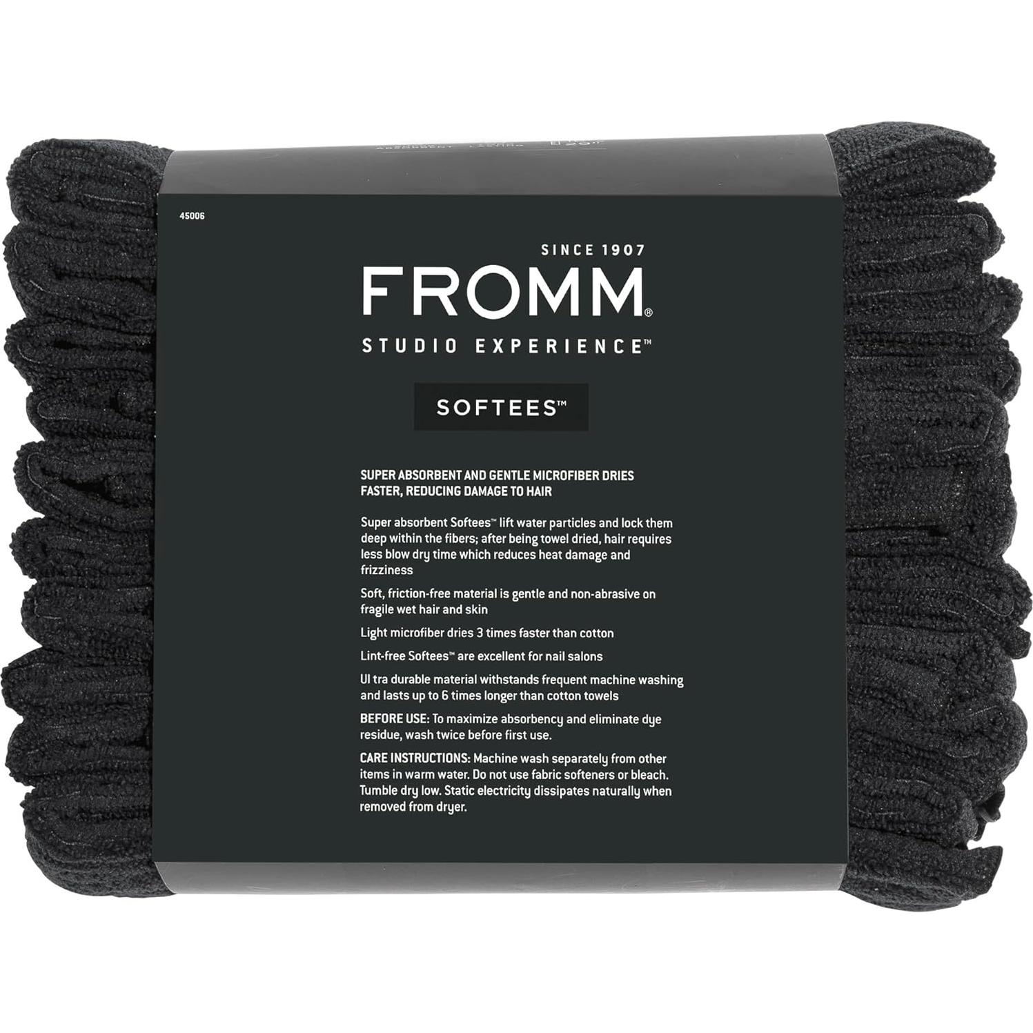 Toallas de Microfibra Fromm Softees 10 Unidades 40.6x73.7cm Negro