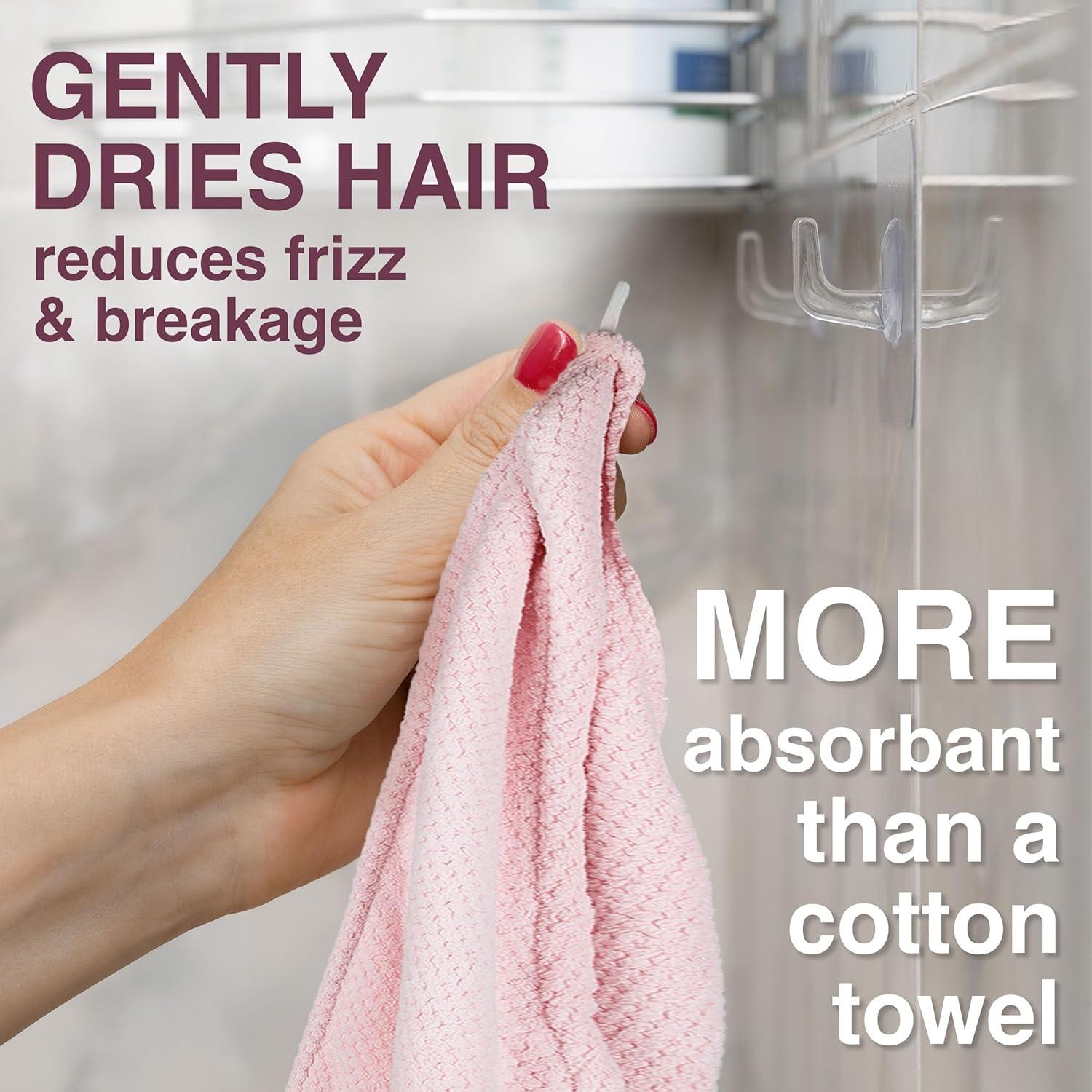 Toalla de Cabello Microfibra Expressions Rosa 58x20cm Ultra Suave