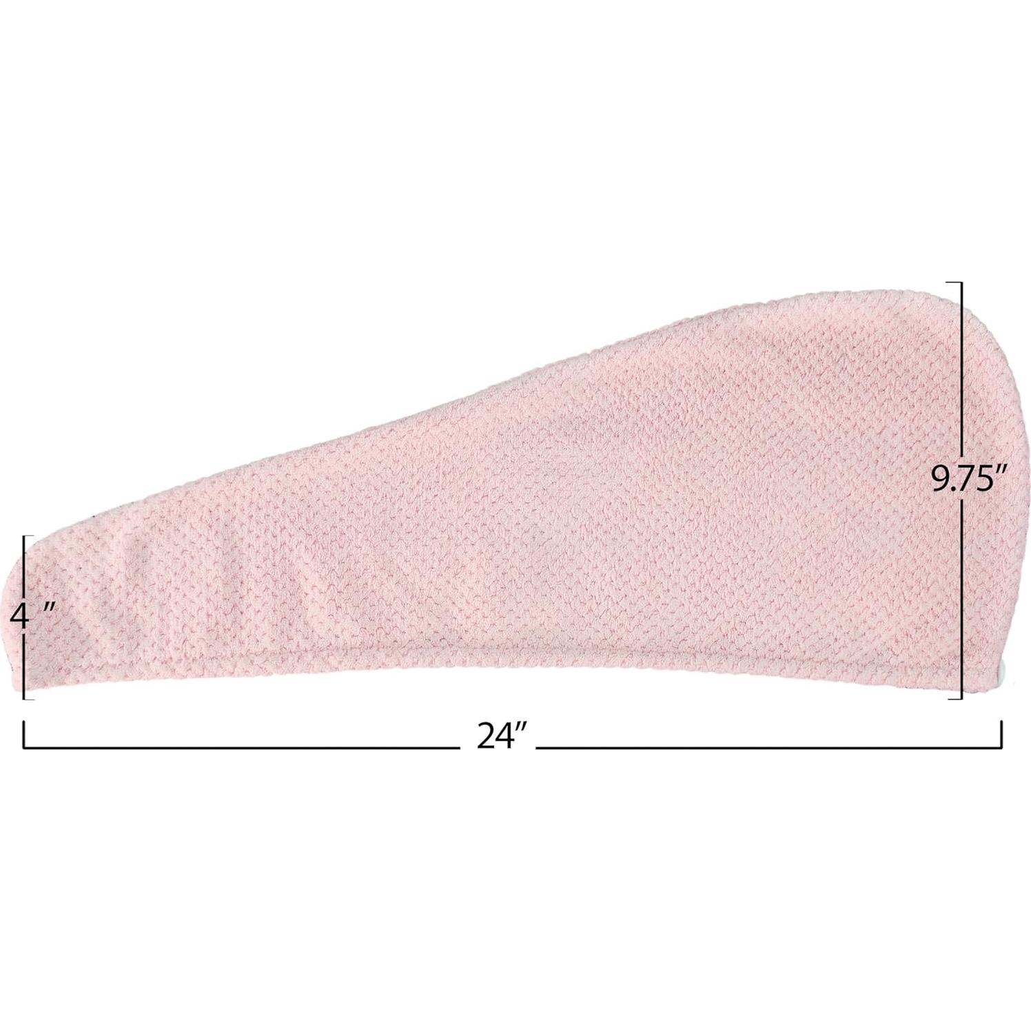 Toalla de Cabello Microfibra Expressions Rosa 58x20cm Ultra Suave