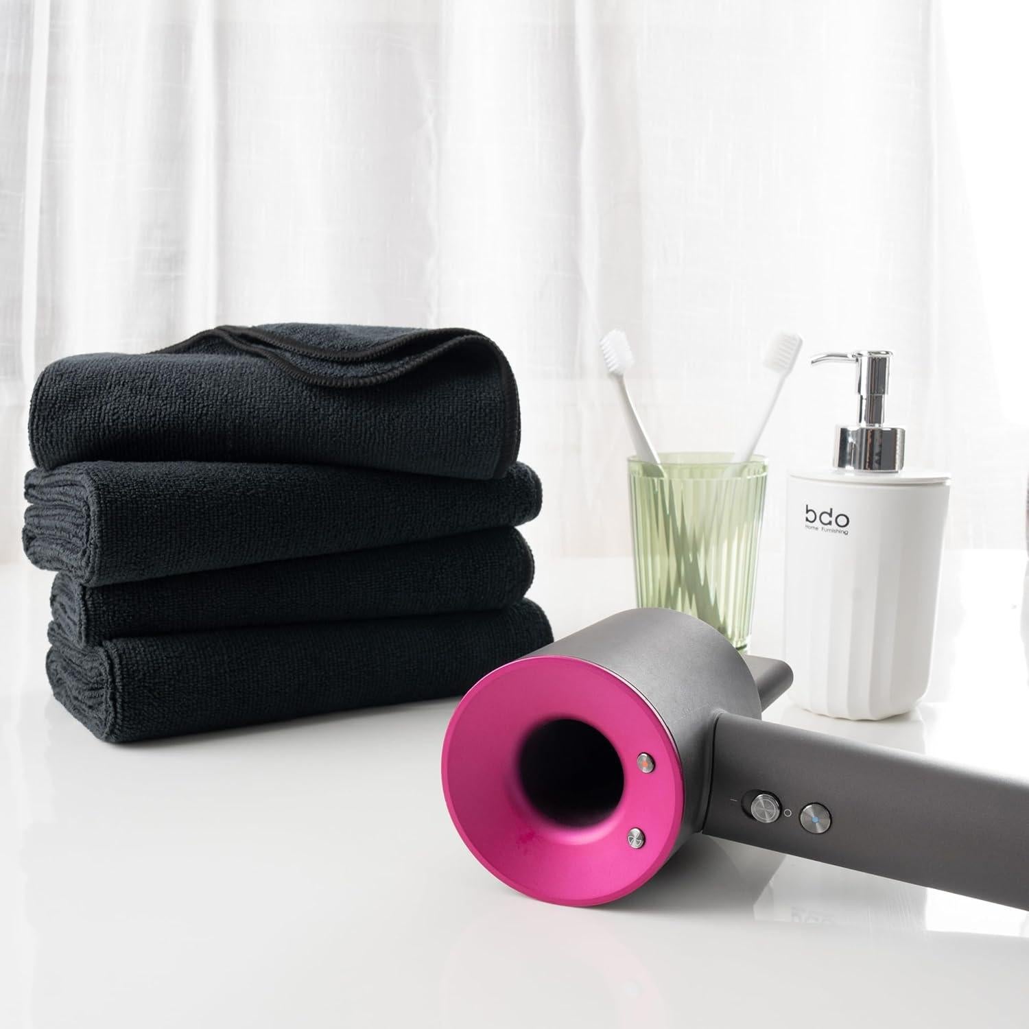 Toallas de Secado de Cabello Microfibra MICROFI 40.6x73.7cm 4 Unidades