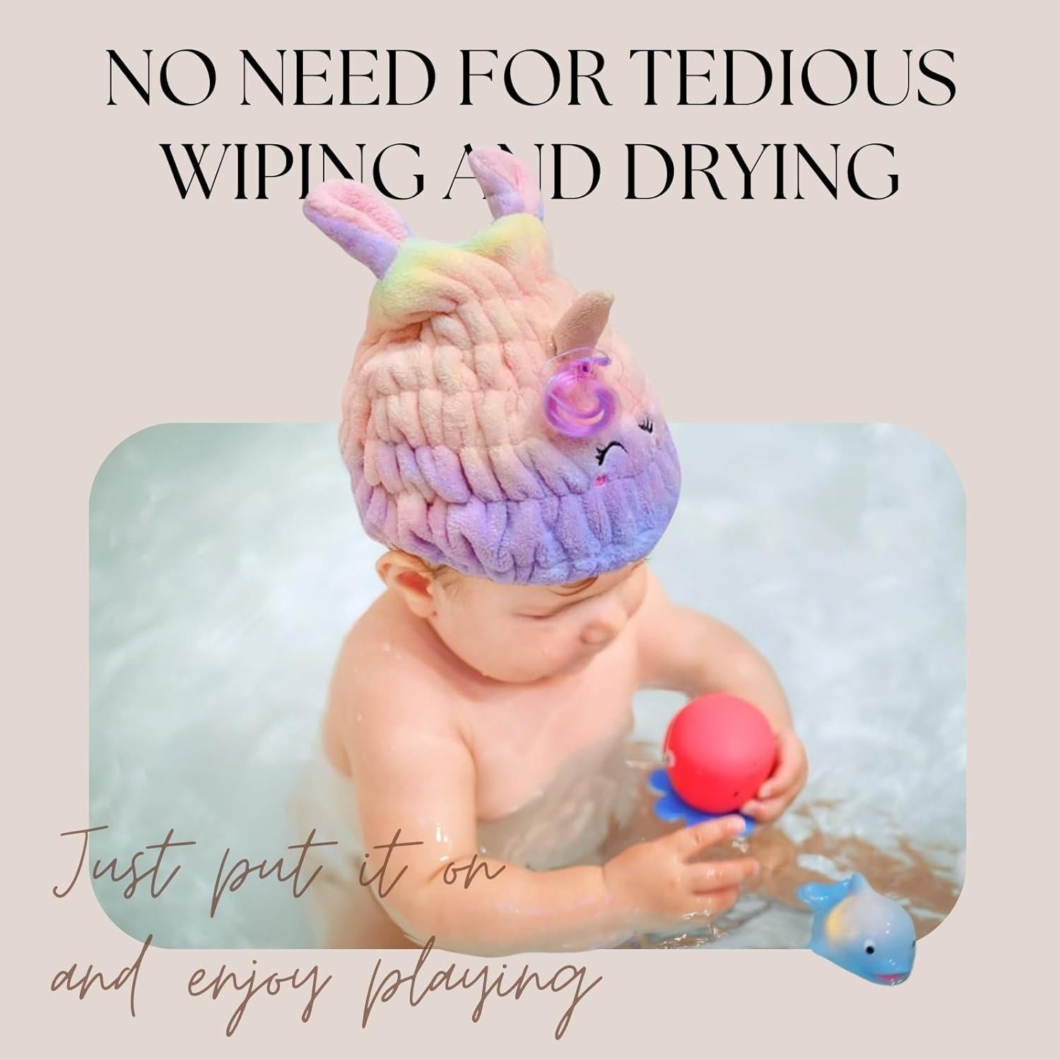 Toalla de Microfibra para Cabello Niños LCBD Unicornio 20cm