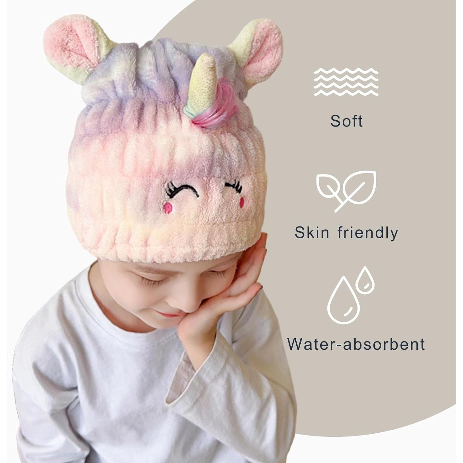 Toalla de Microfibra para Cabello Niños LCBD Unicornio 20cm