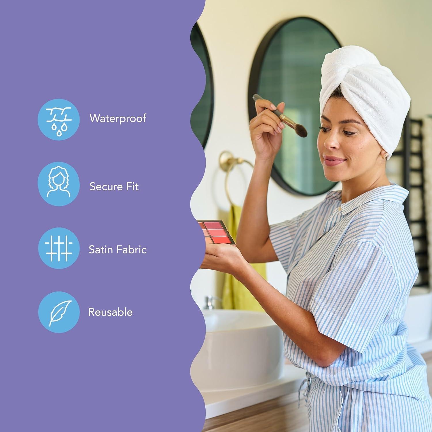 Toalla de Microfibra Turbie Twist y Gorro de Ducha Stylin'