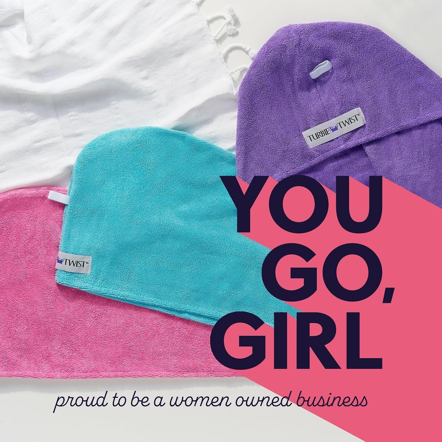 Toalla de Microfibra Turbie Twist y Gorro de Ducha Stylin'