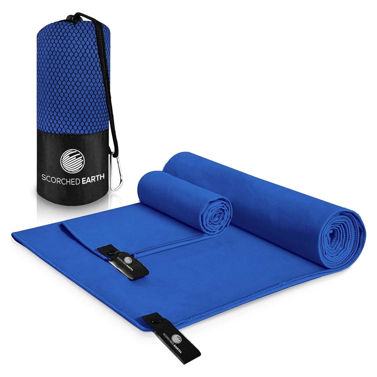 Juego de Toallas de Microfibra ScorchedEarth - 2 Piezas, Secado Rápido