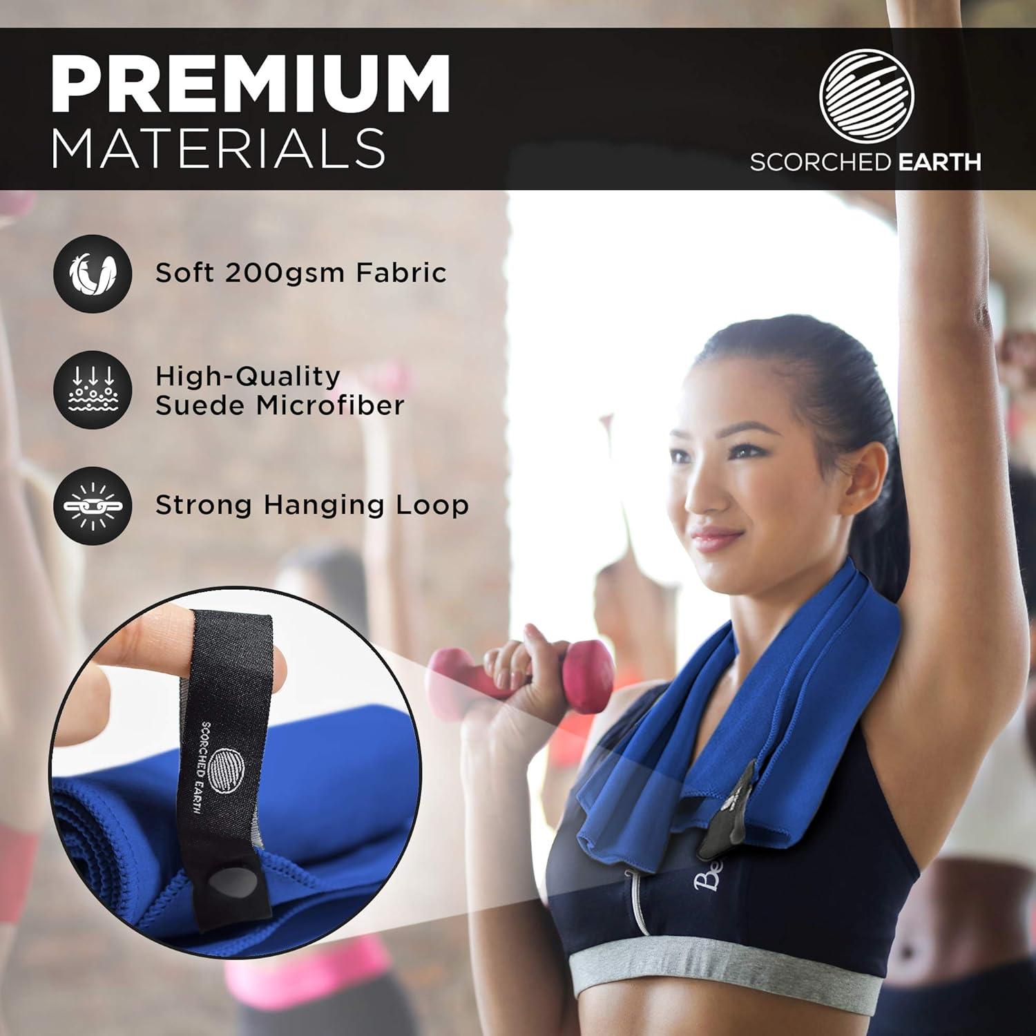 Juego de Toallas de Microfibra ScorchedEarth - 2 Piezas, Secado Rápido