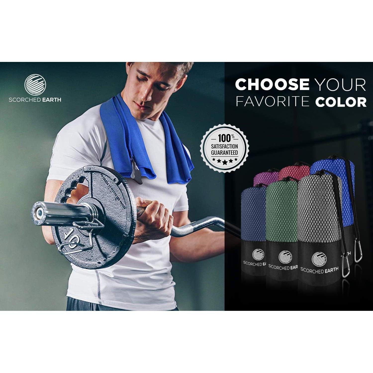 Juego de Toallas de Microfibra ScorchedEarth - 2 Piezas, Secado Rápido