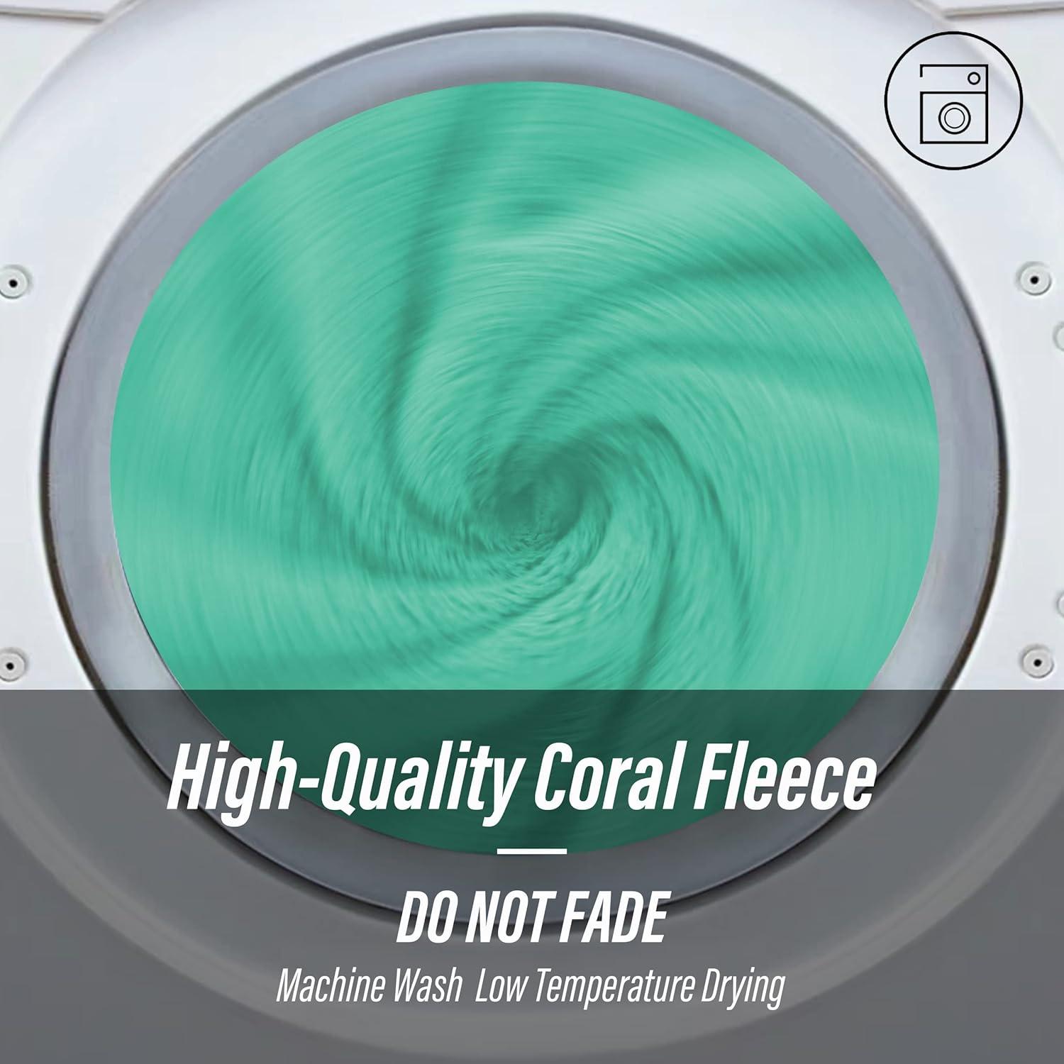 Juego de Toallas MOONQUEEN Microfibra Coral 6 Piezas Verde Aqua