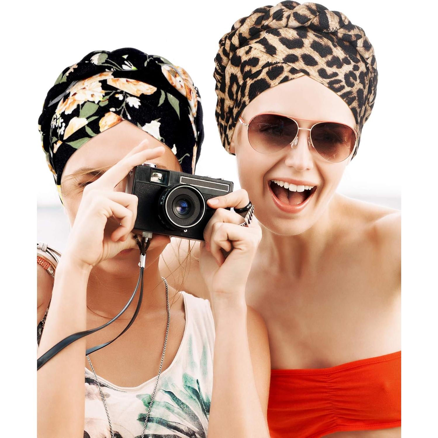 Gorras Turbante SATINIOR 3 Pcs para Mujeres - Algodón