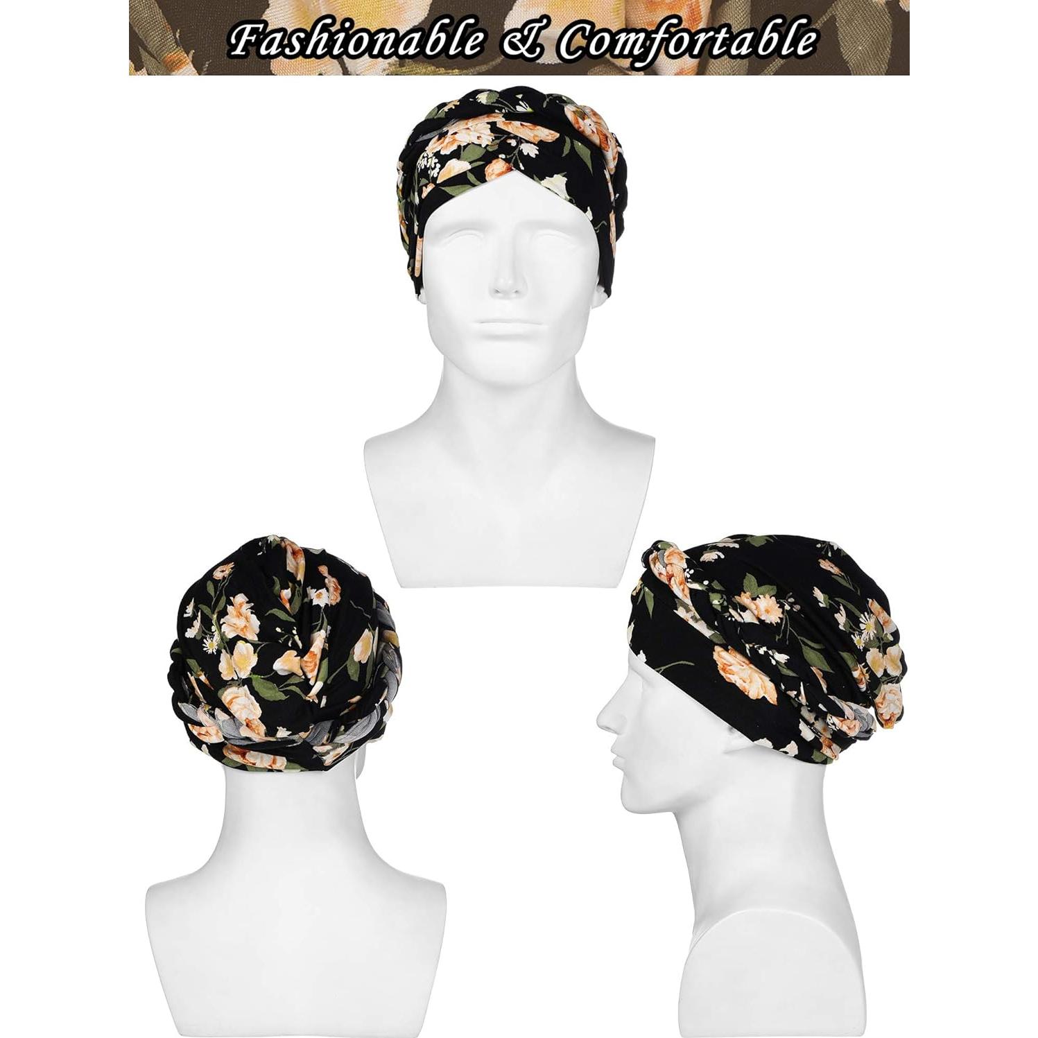 Gorras Turbante SATINIOR 3 Pcs para Mujeres - Algodón
